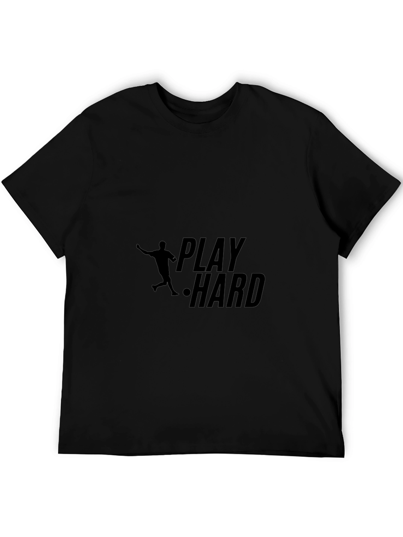 Play Hard Black Graphic Tee