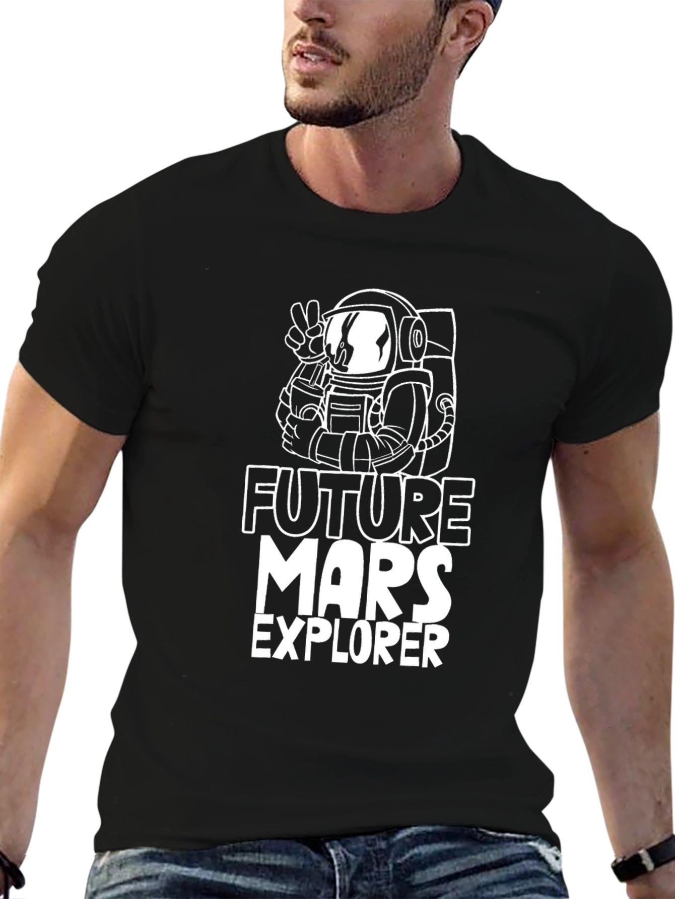 Future Mars Explorer T-Shirt - Black