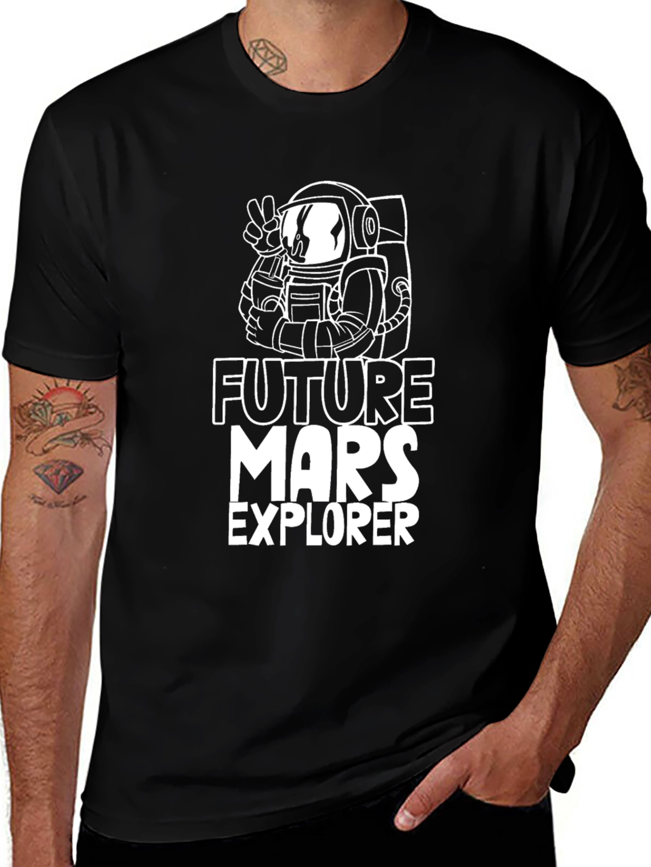 Future Mars Explorer T-Shirt - Black