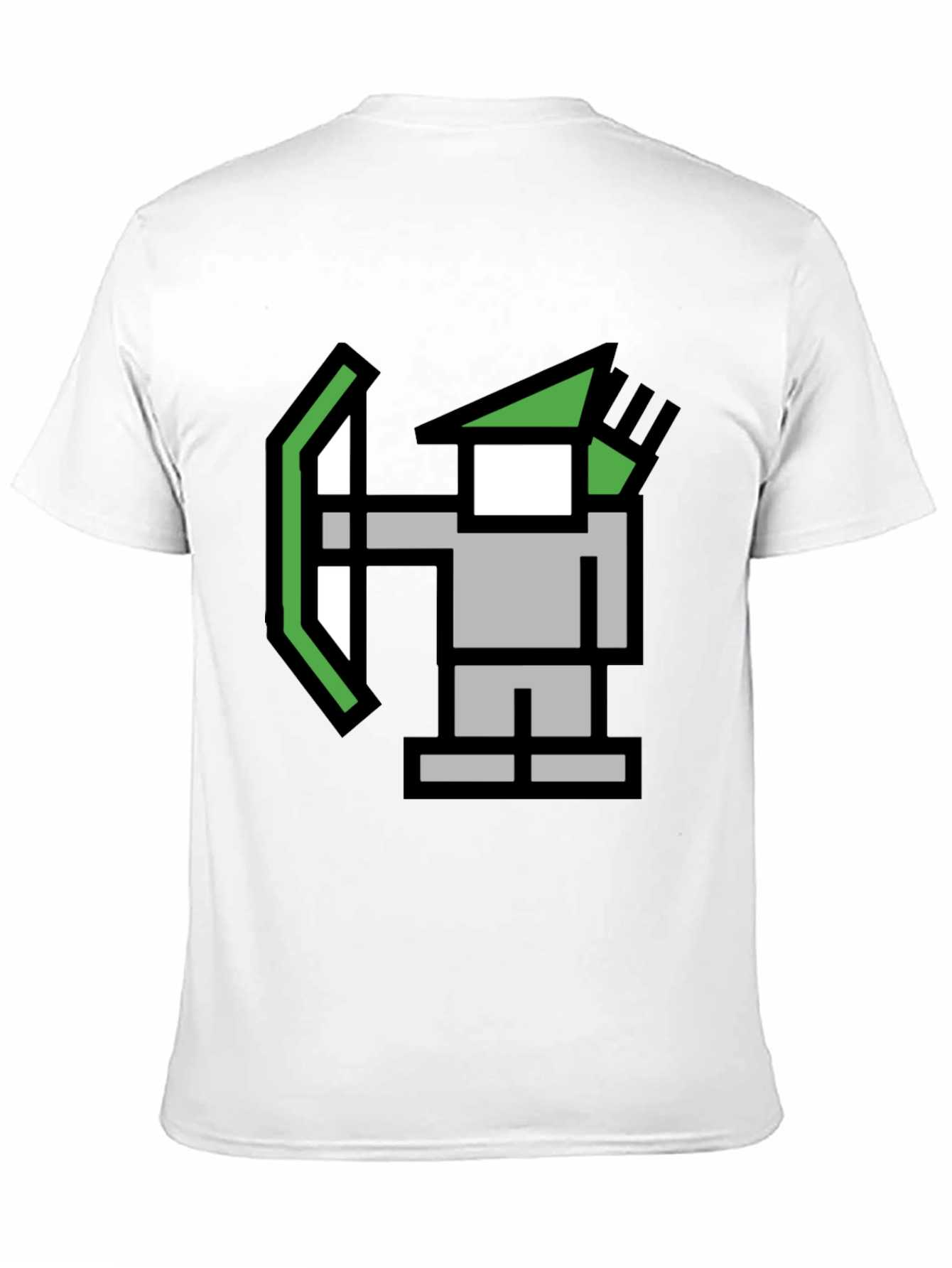 Pixel Archer Black Tee - Retro Gaming Style