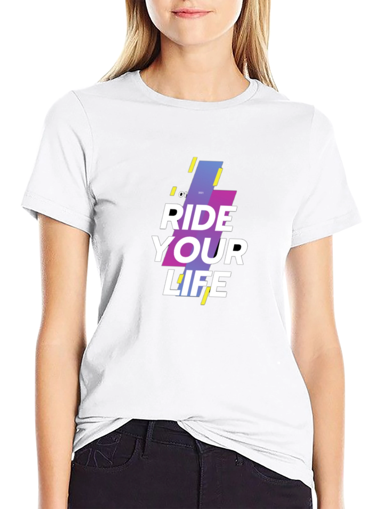 Ride Your Life Graphic Black T-Shirt