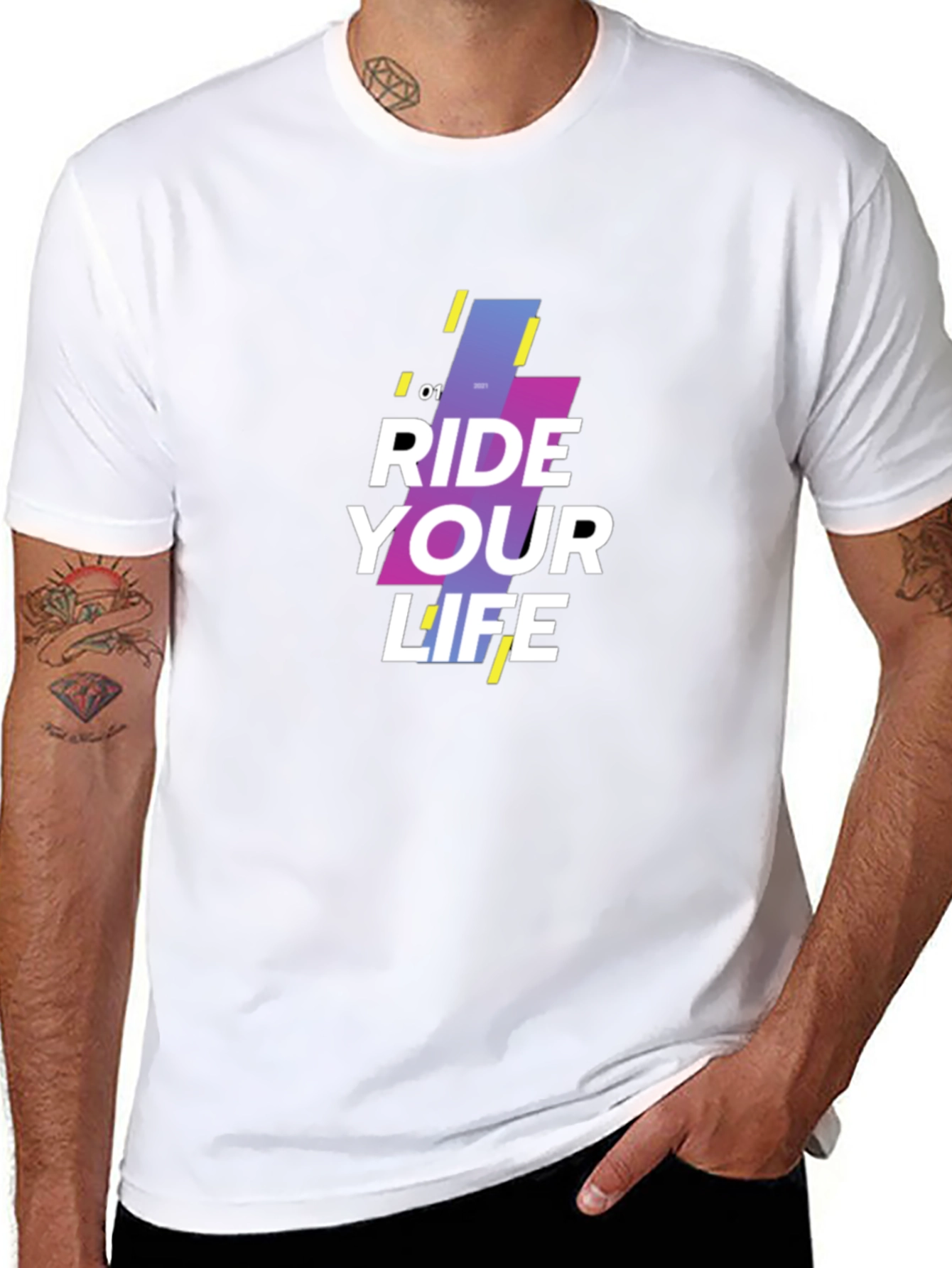 Ride Your Life Graphic Black T-Shirt