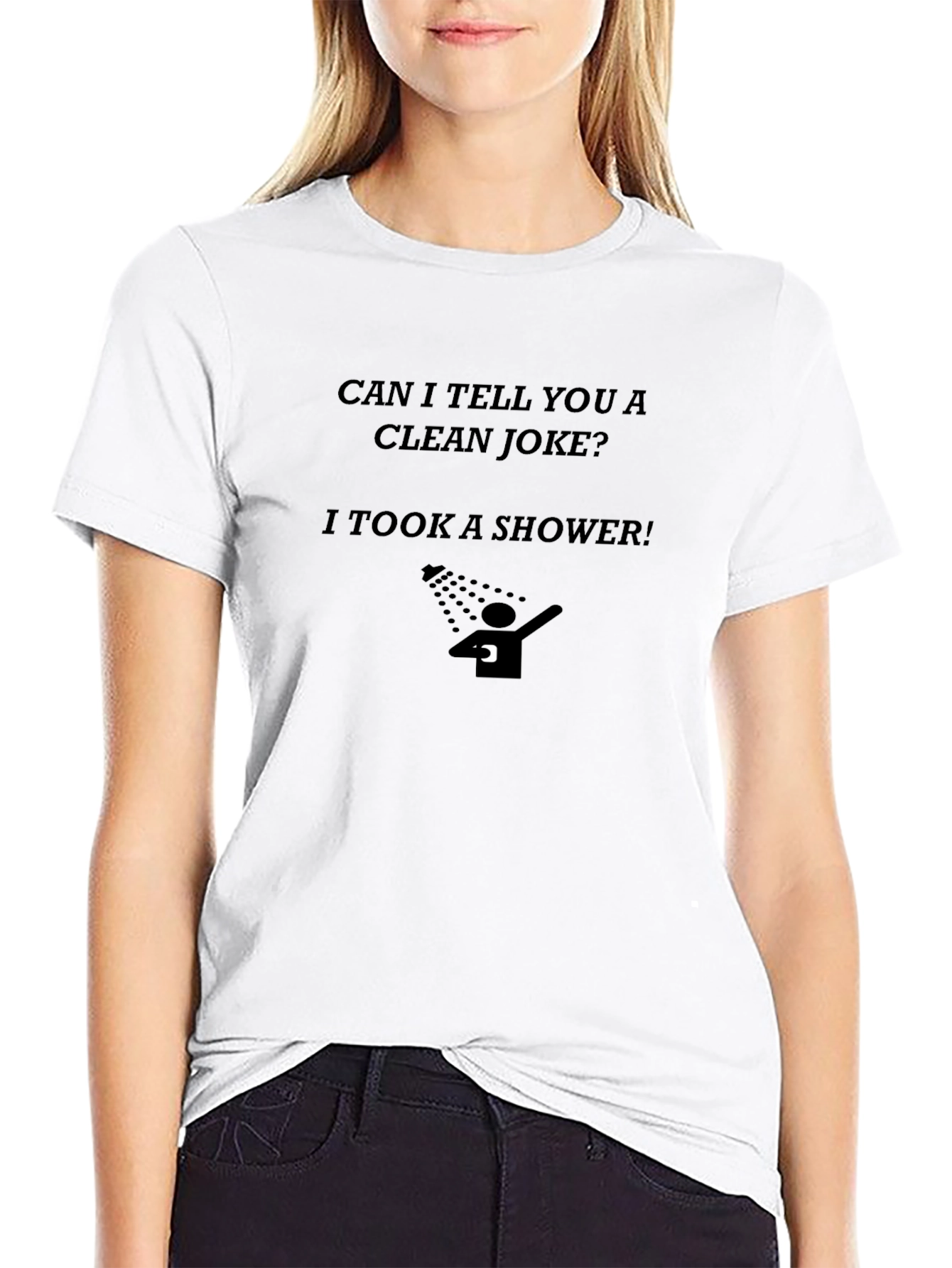 Clean Joke Shower T-Shirt - Funny Graphic Tee