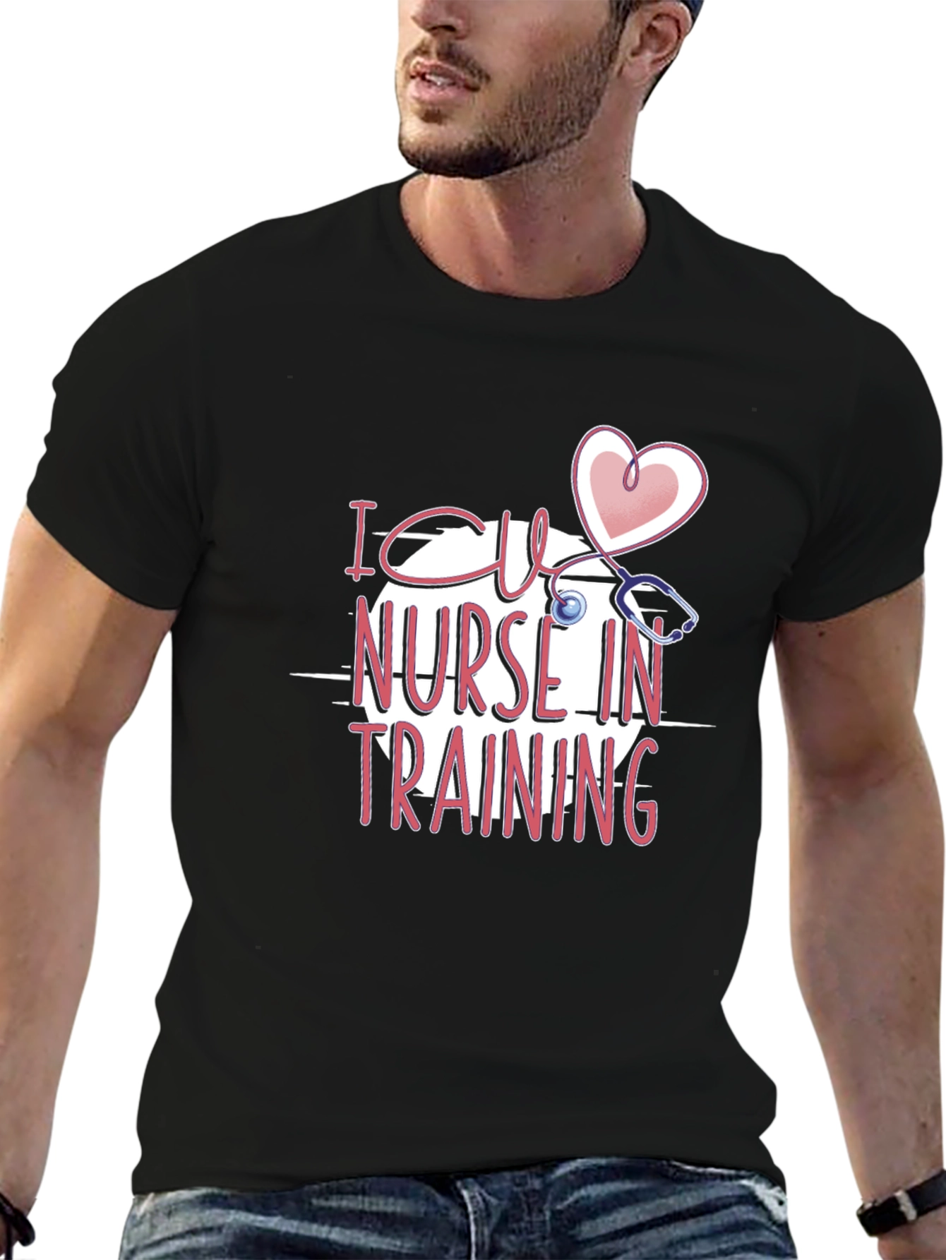 I CU Nurse in Training Black T-Shirt