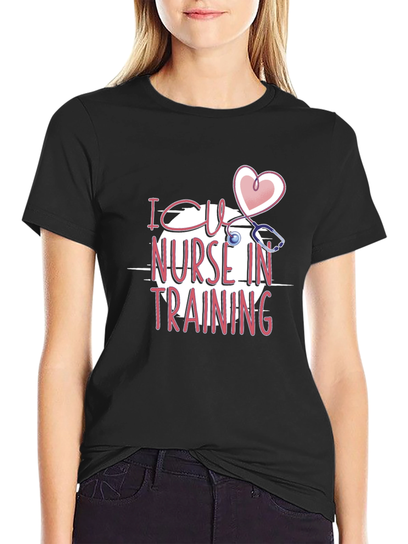 I CU Nurse in Training Black T-Shirt