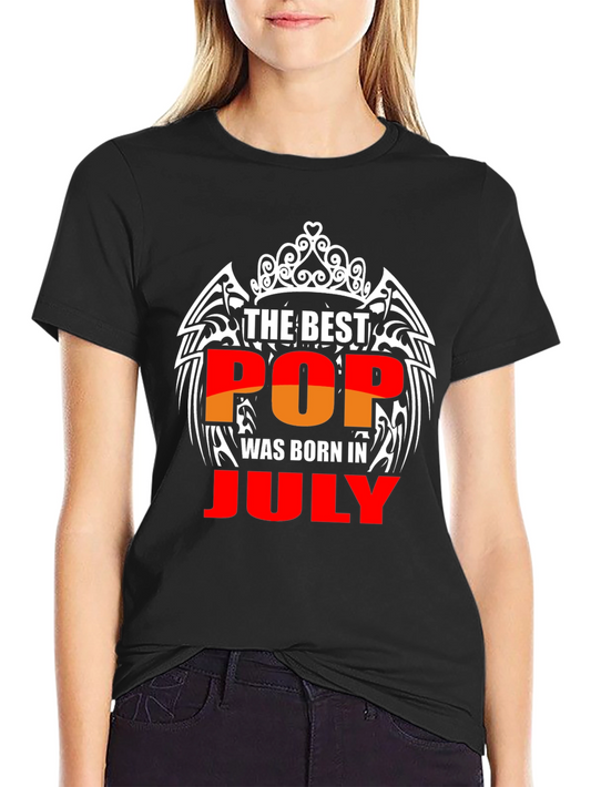 Best Pop Born in July Graphic Tee