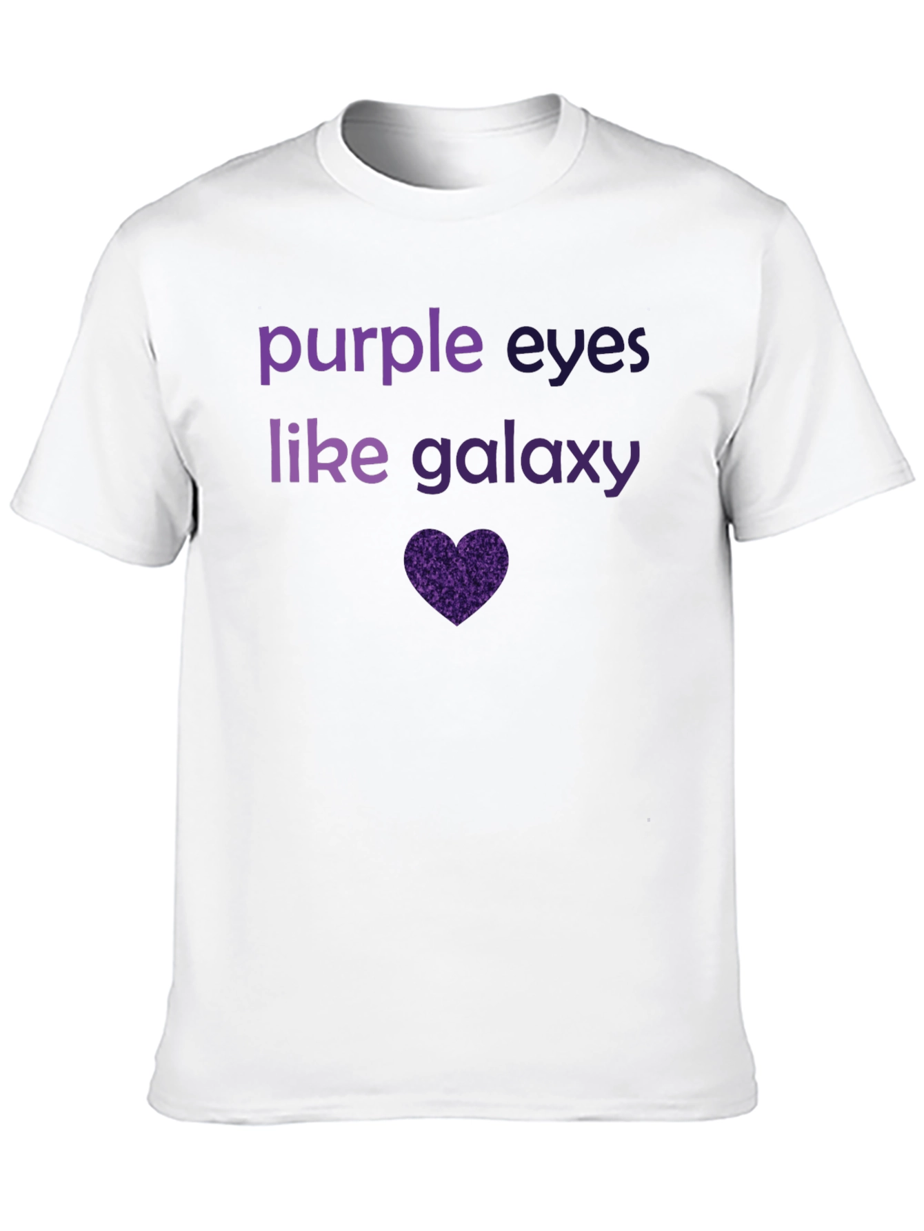 Purple Eyes Galaxy Graphic Tee