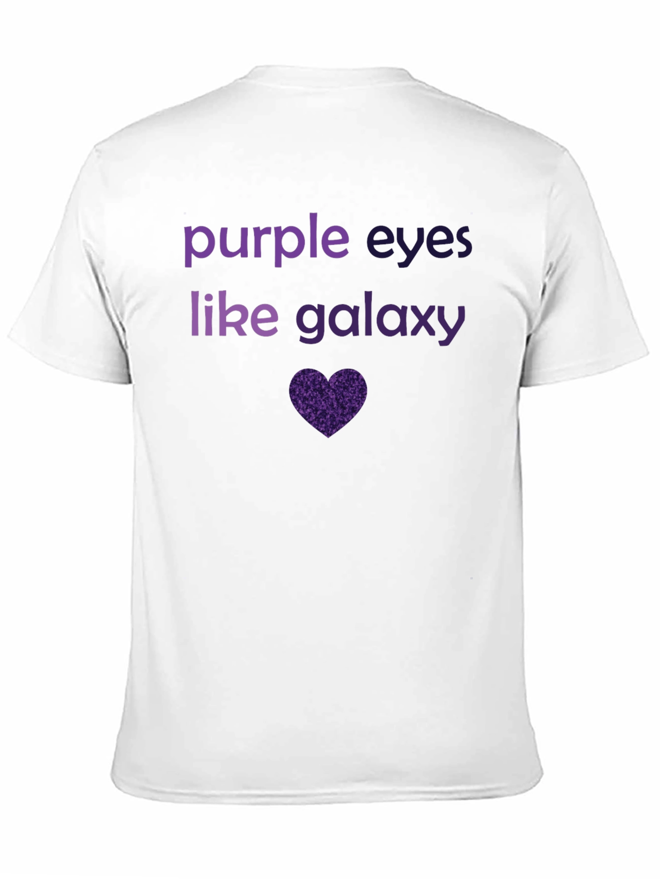 Purple Eyes Galaxy Graphic Tee