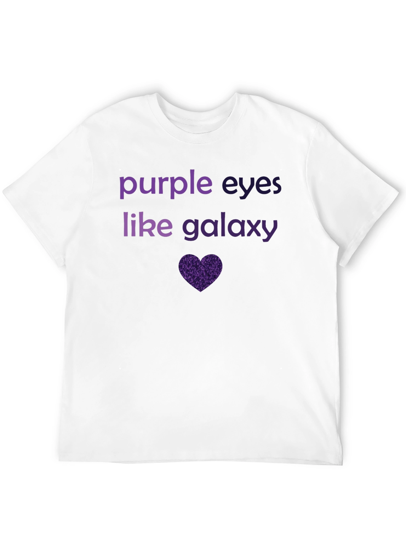Purple Eyes Galaxy Graphic Tee