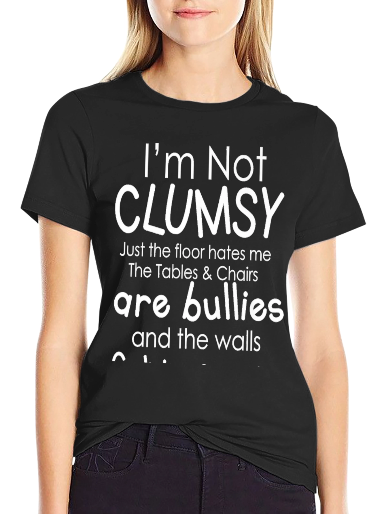 Im Not Clumsy Humor Graphic T-Shirt