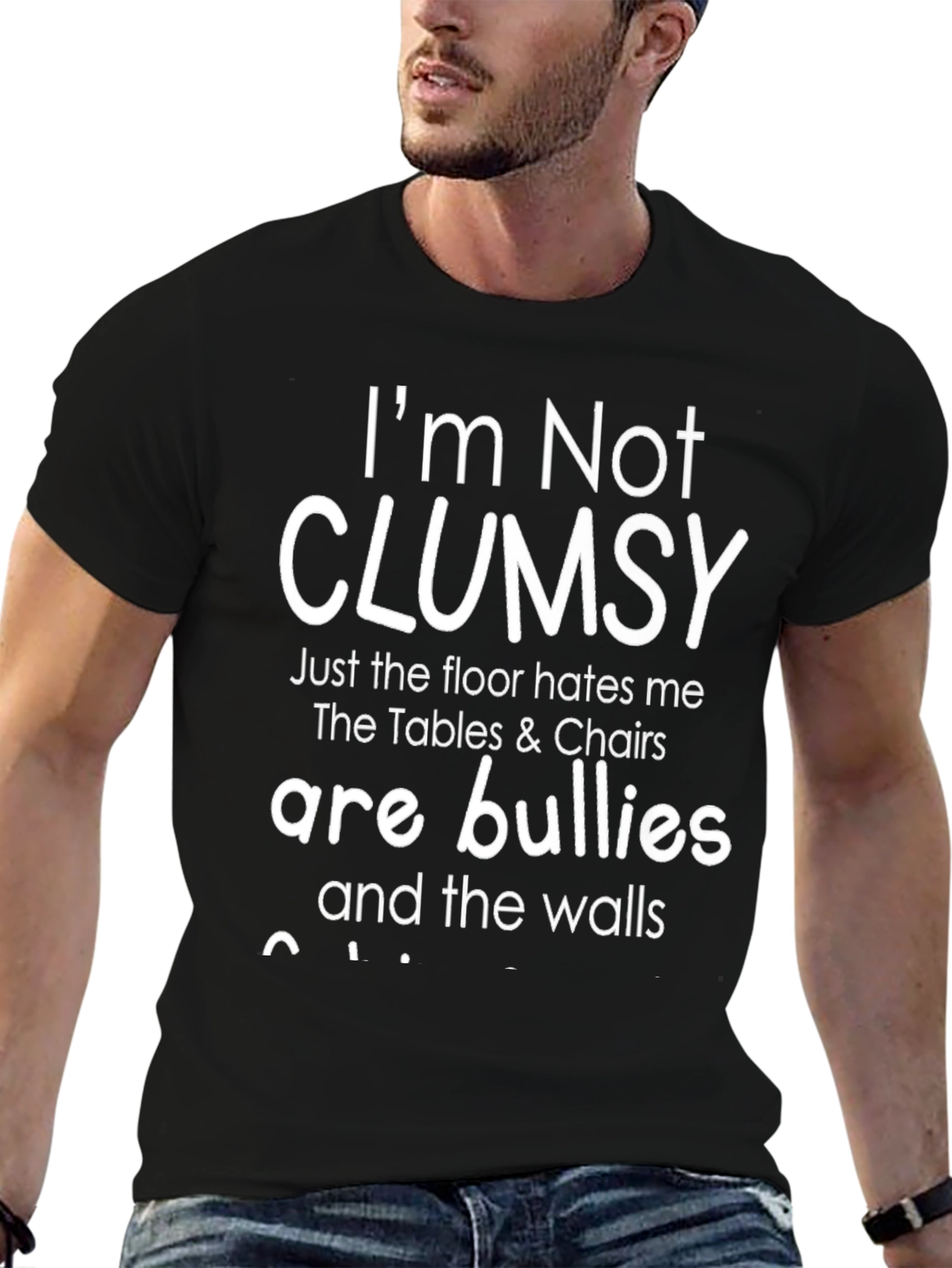 Im Not Clumsy Humor Graphic T-Shirt