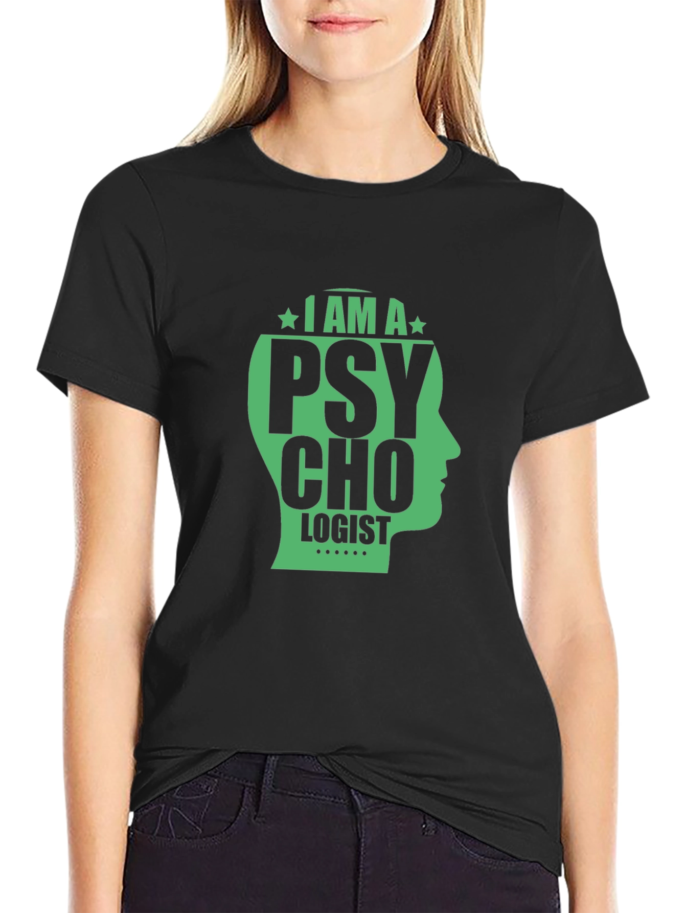 I AM A PSYCHOLOGIST Graphic T-Shirt - Black