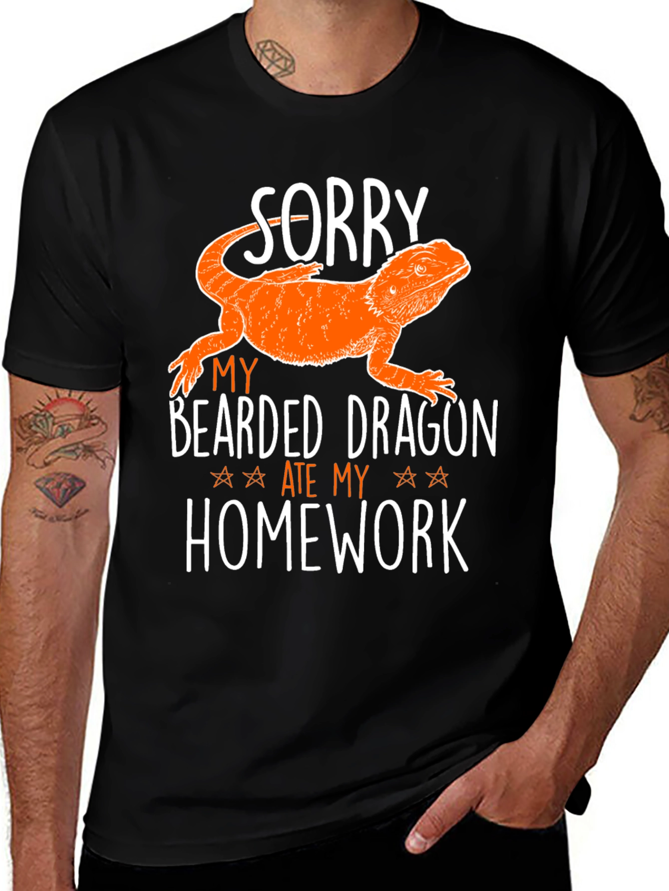 Bearded Dragon Homework Funny T-Shirt