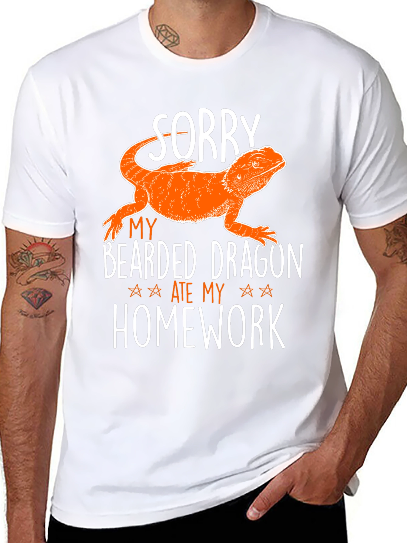 Bearded Dragon Homework Funny T-Shirt