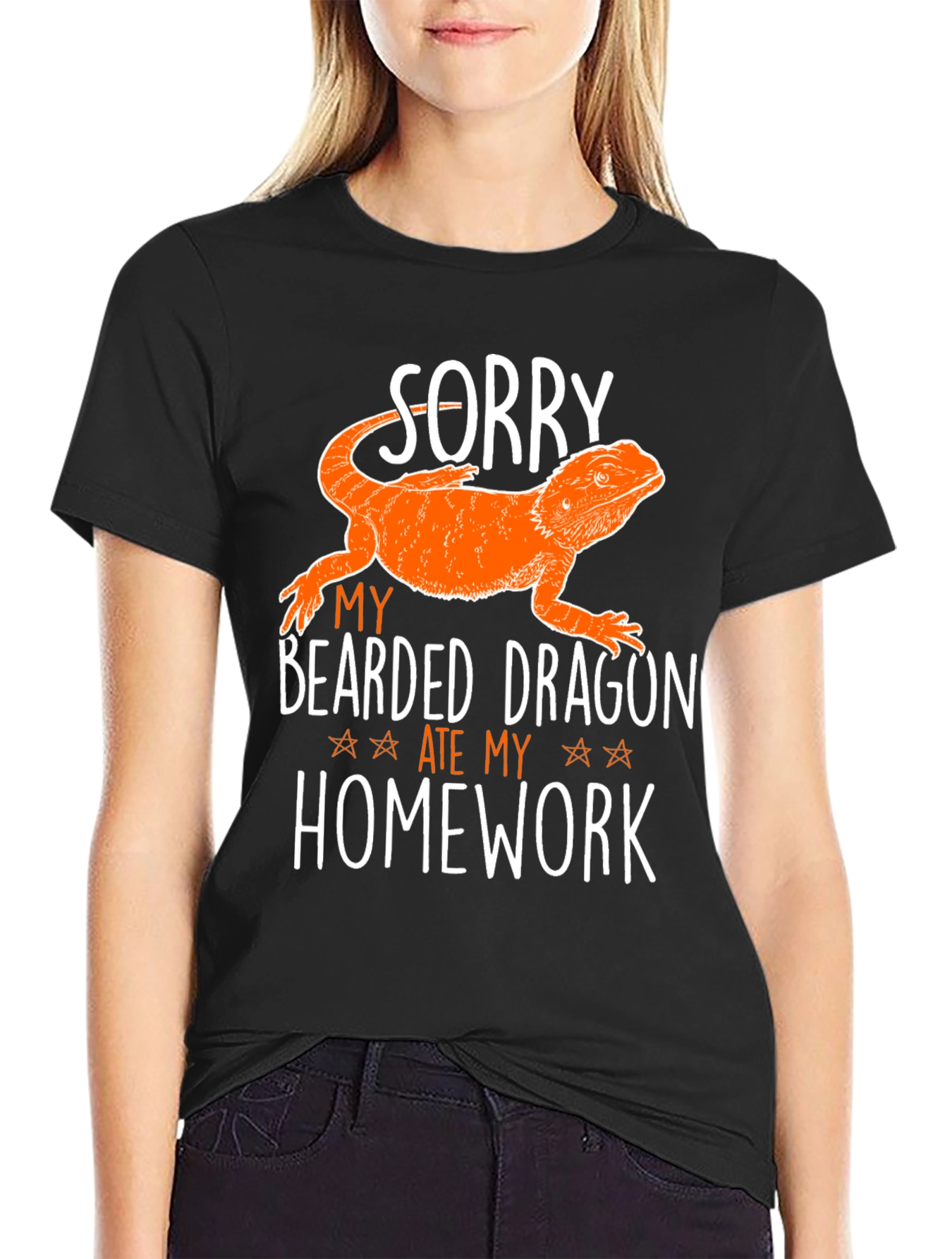 Bearded Dragon Homework Funny T-Shirt