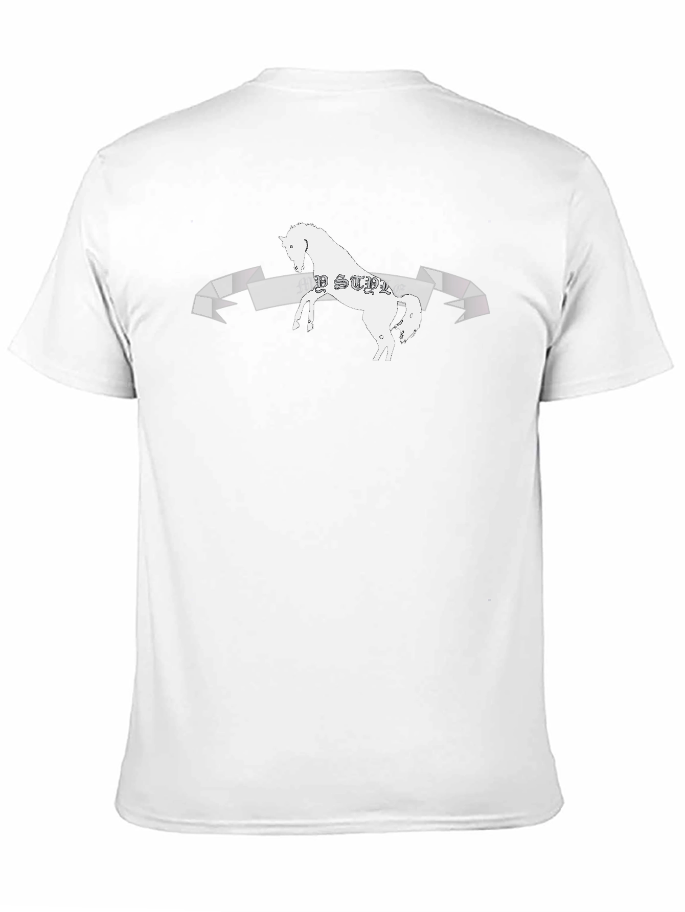 Black Horse Graphic T-Shirt - My Style