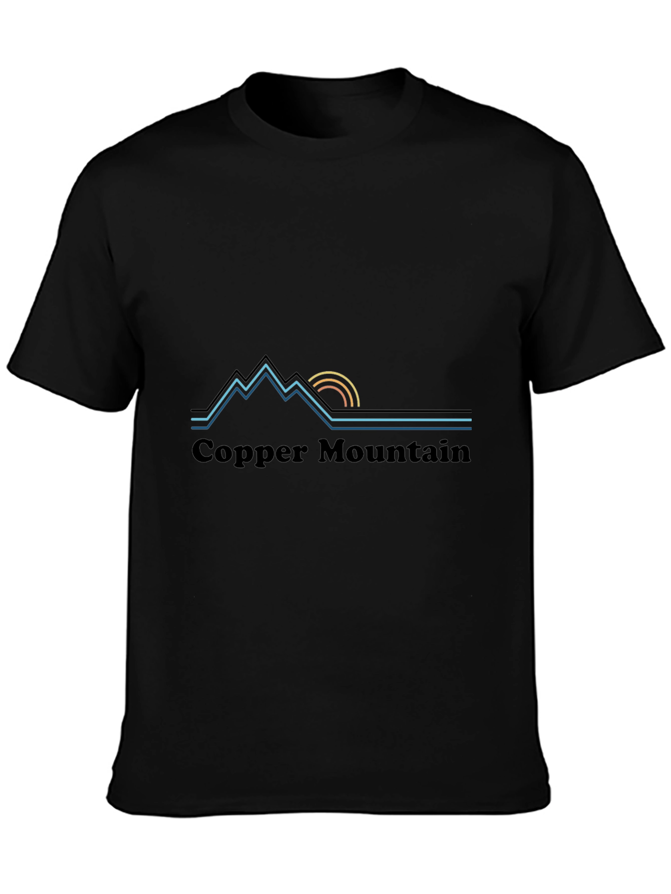 Copper Mountain Graphic Tee - Mens Black T-Shirt