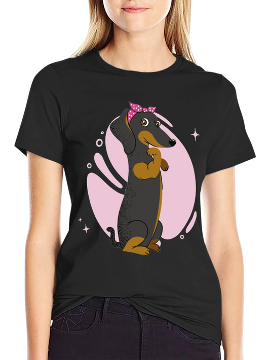 Muscle Dachshund T-Shirt - Funny Dog Tee