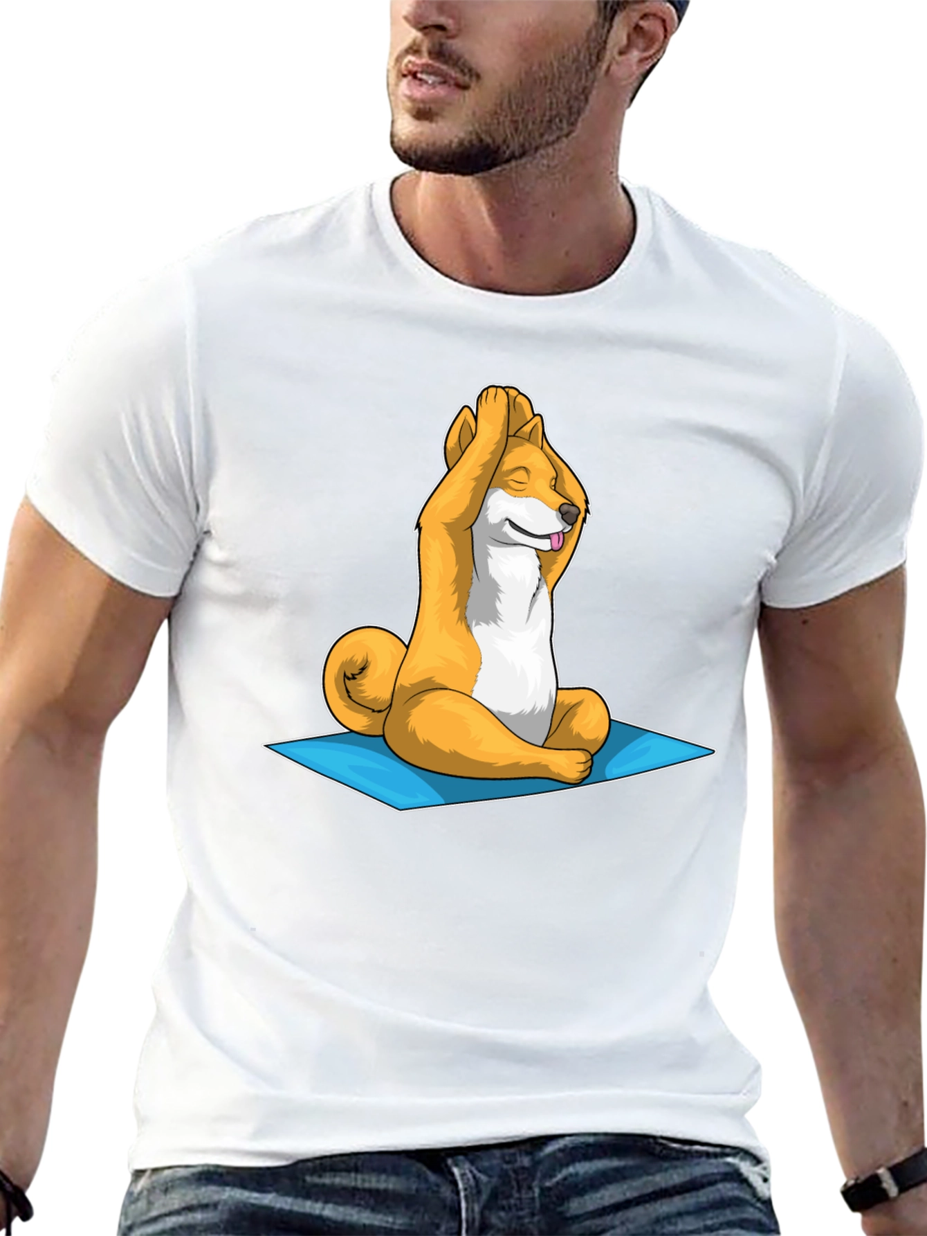 Yoga Shiba Inu Graphic T-Shirt