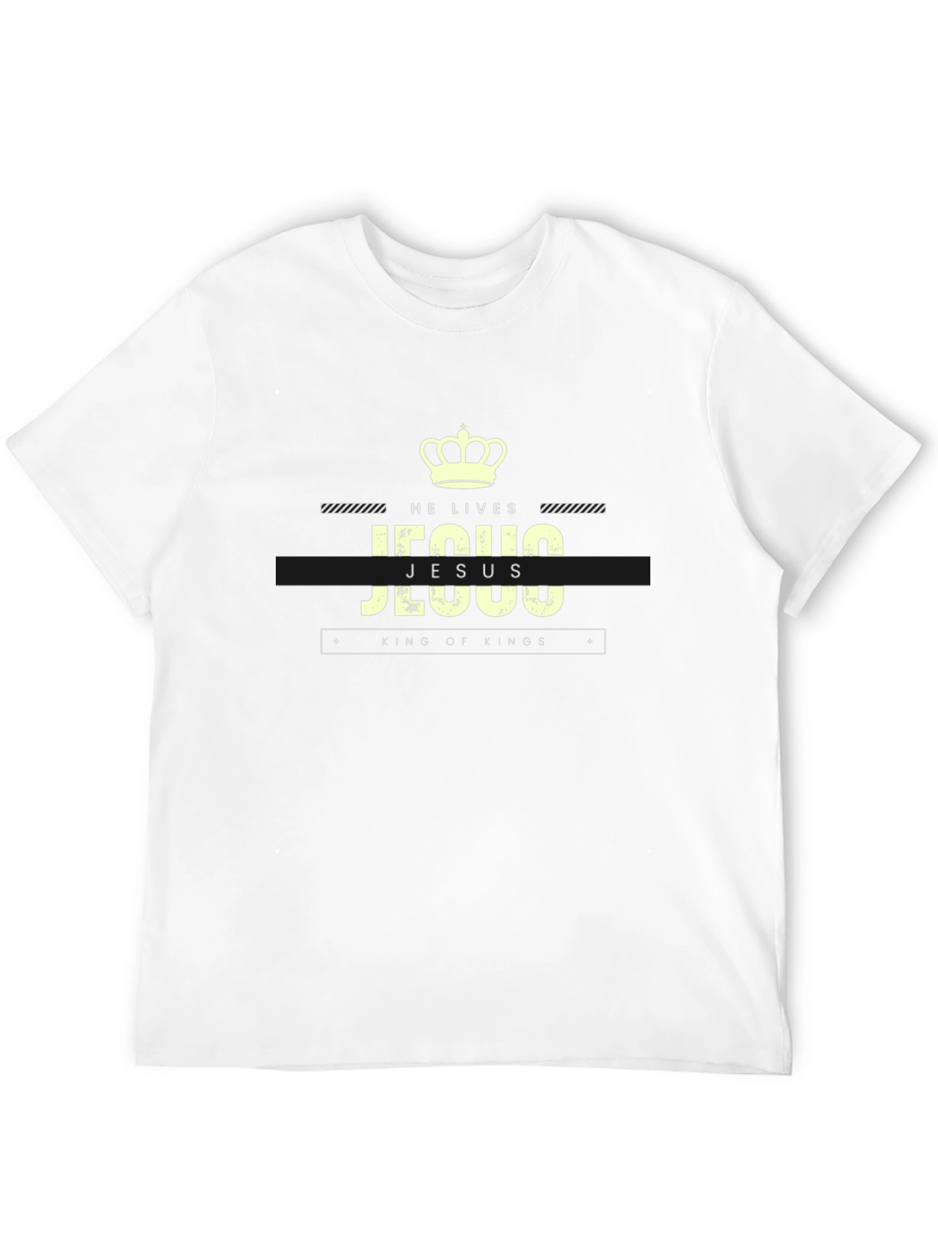He Lives Jesus King of Kings Black T-Shirt