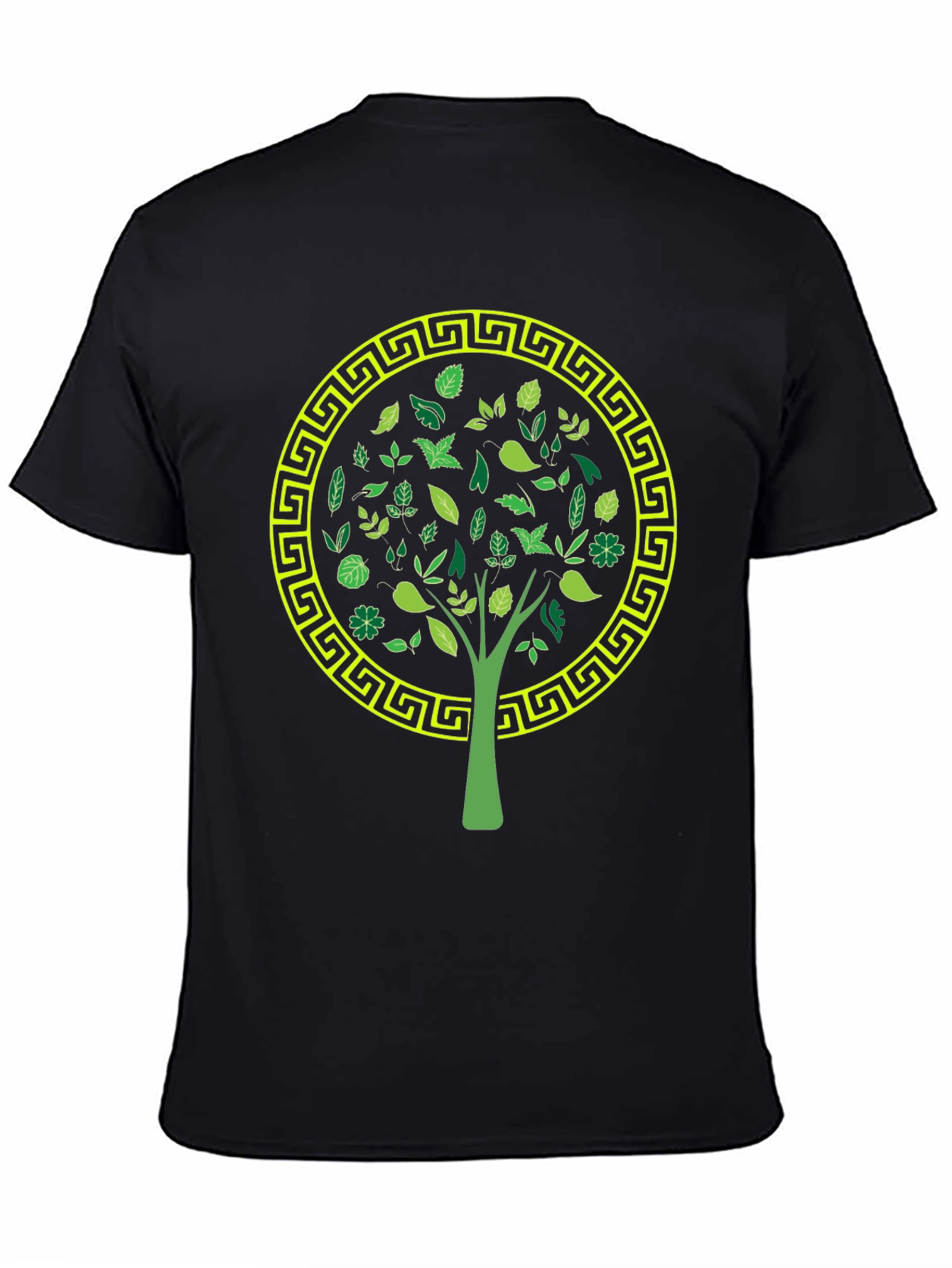 Nature Tree Graphic Tee - Stylish Black T-Shirt