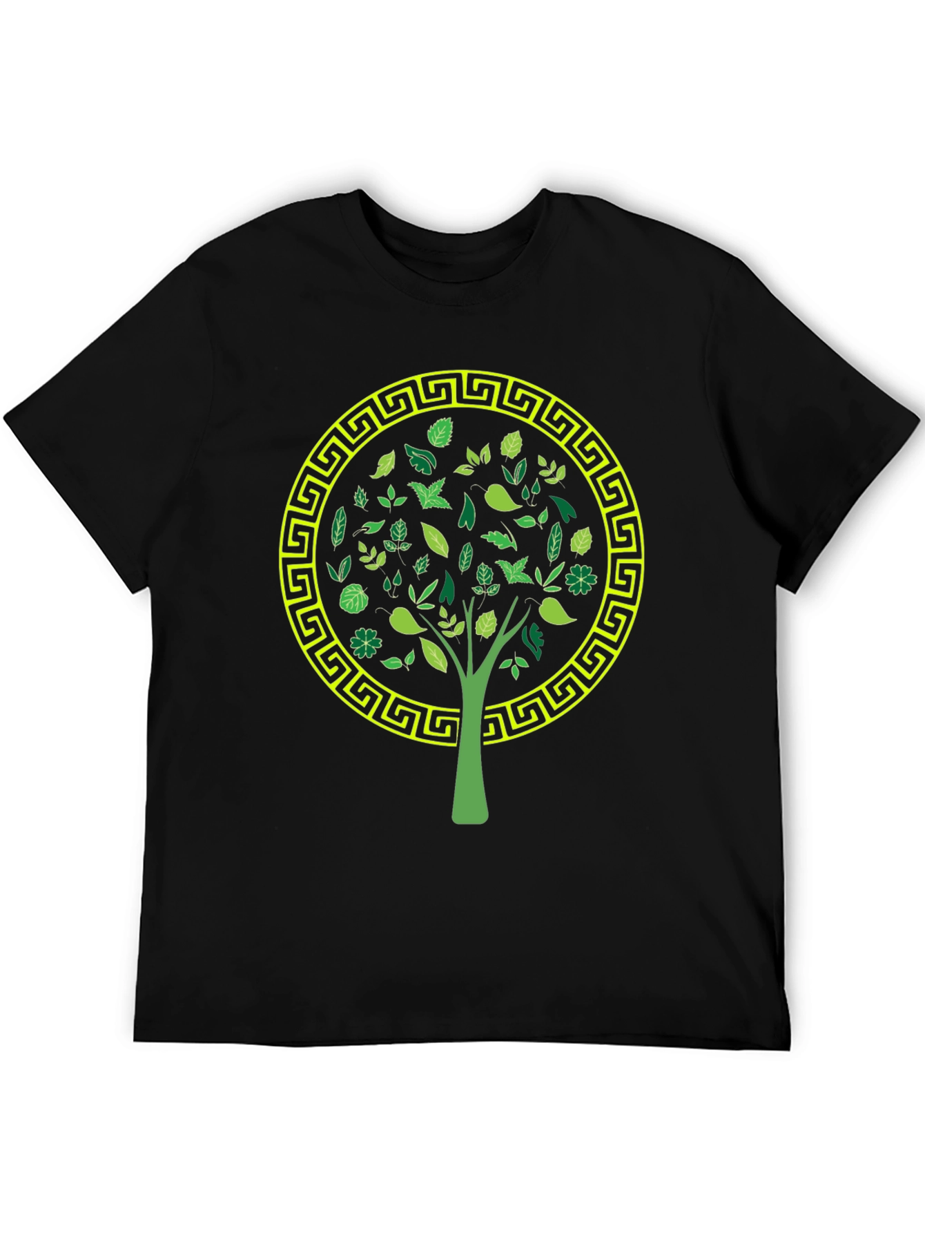 Nature Tree Graphic Tee - Stylish Black T-Shirt