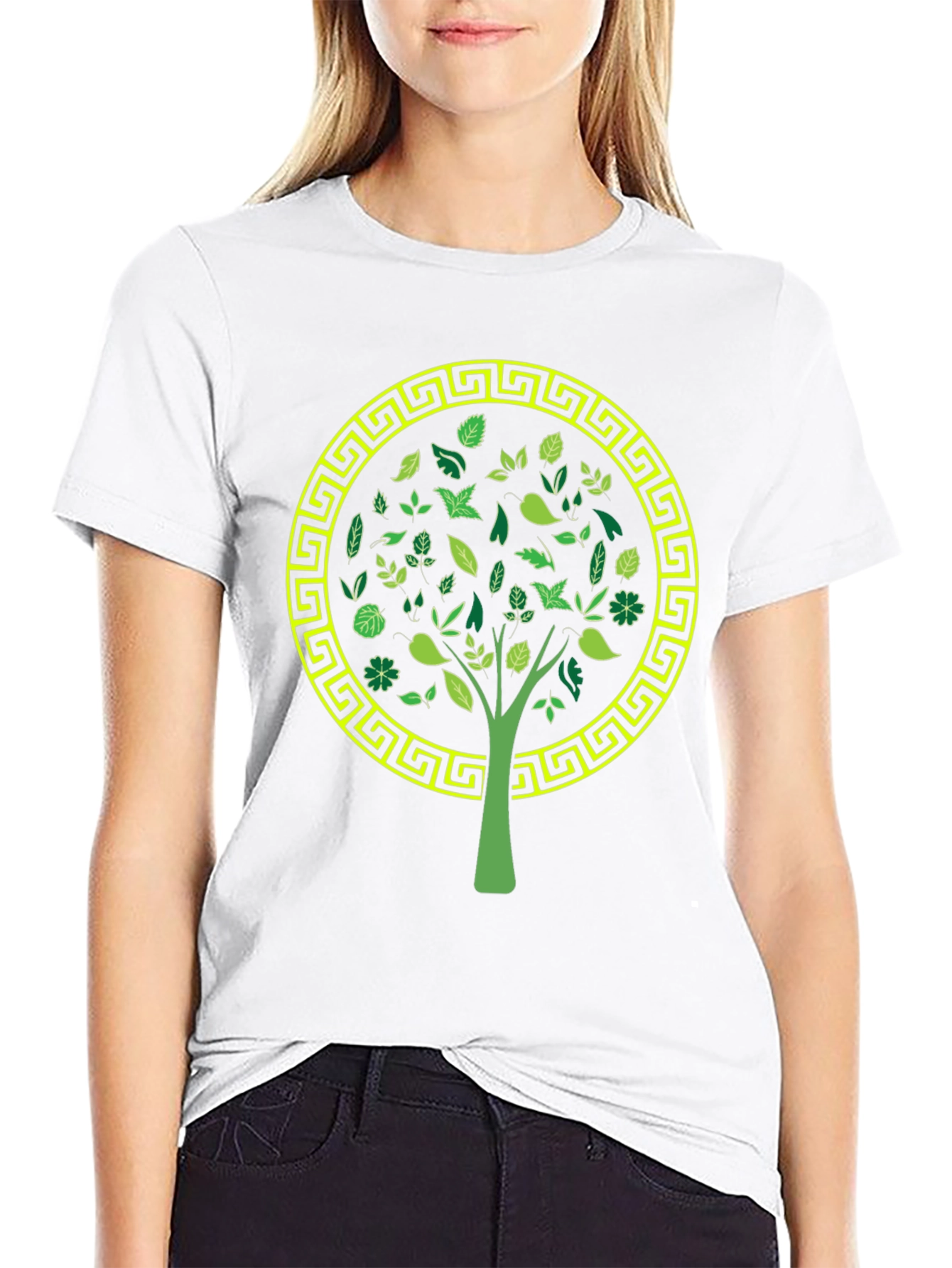 Nature Tree Graphic Tee - Stylish Black T-Shirt