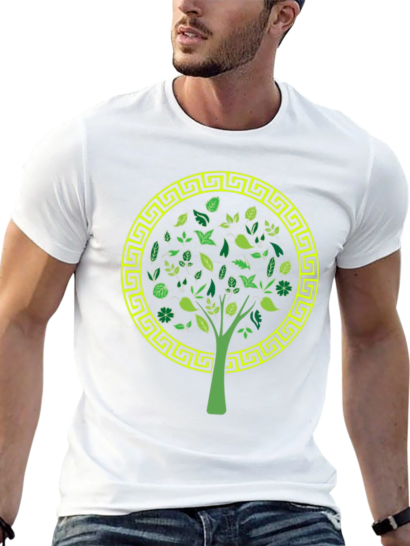 Nature Tree Graphic Tee - Stylish Black T-Shirt