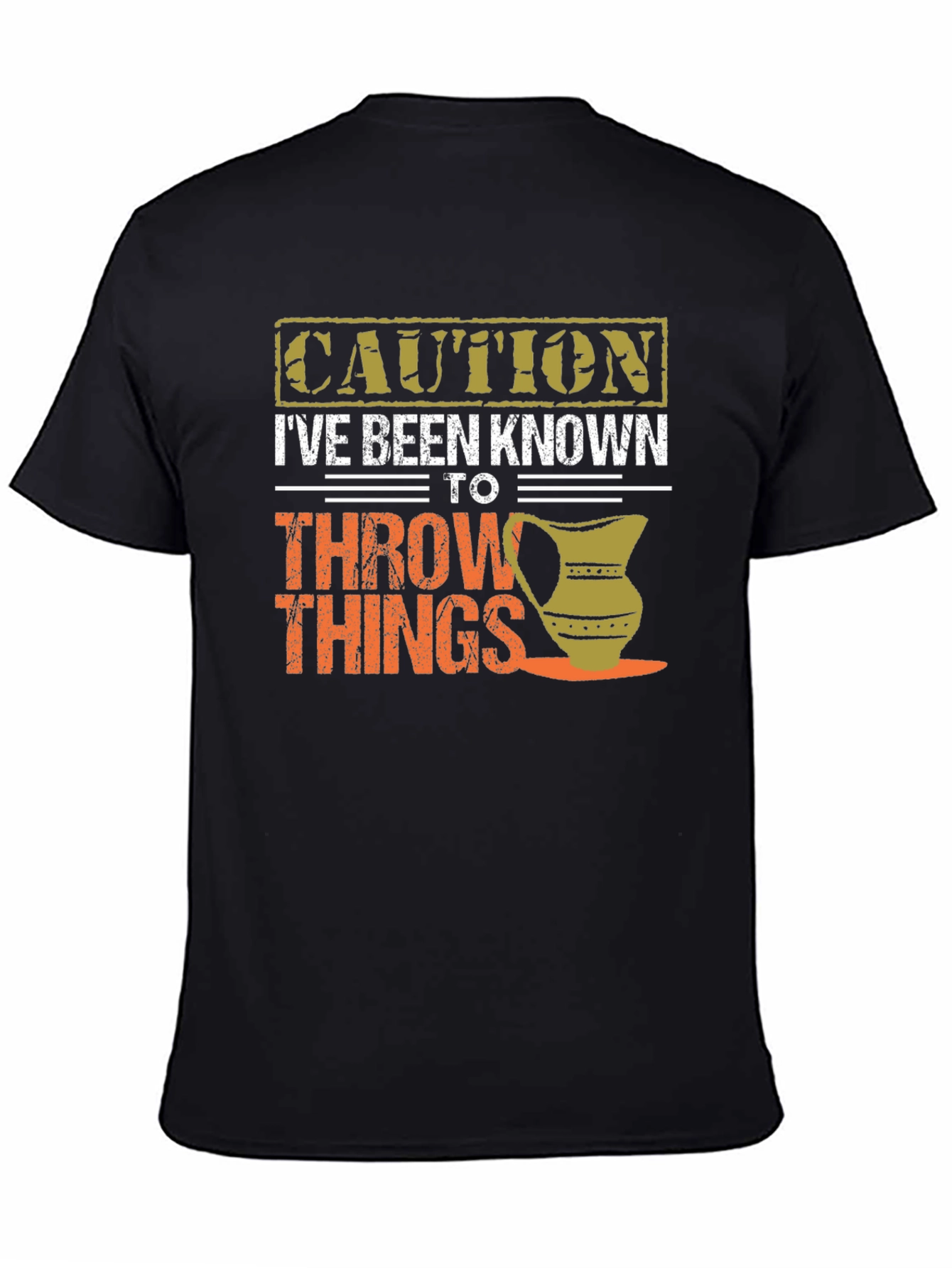 Caution Throw Things T-Shirt - Funny Potter Gift