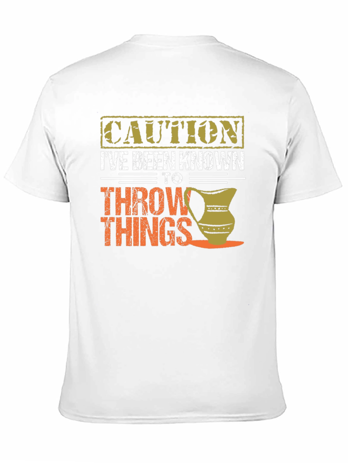 Caution Throw Things T-Shirt - Funny Potter Gift