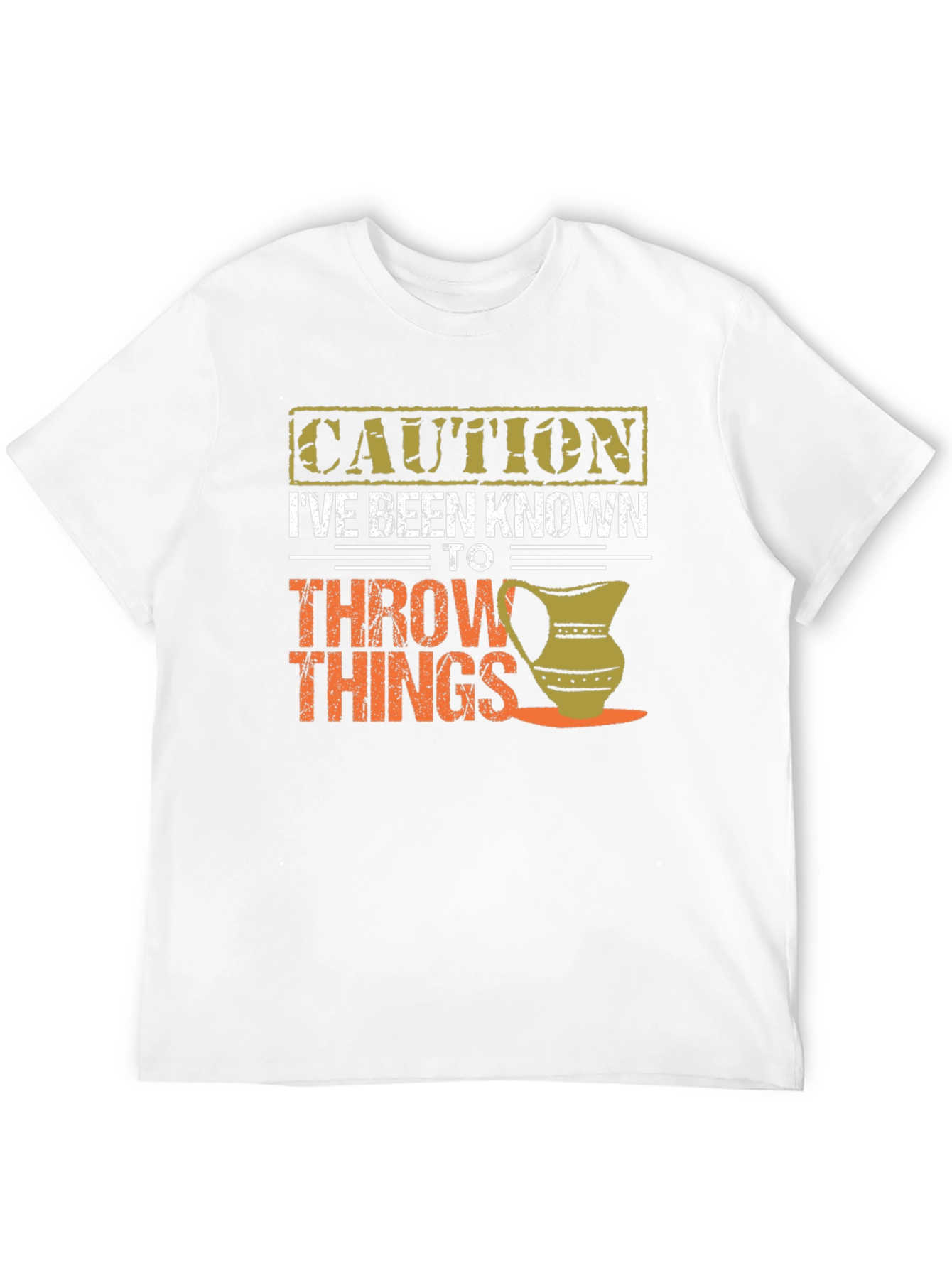 Caution Throw Things T-Shirt - Funny Potter Gift