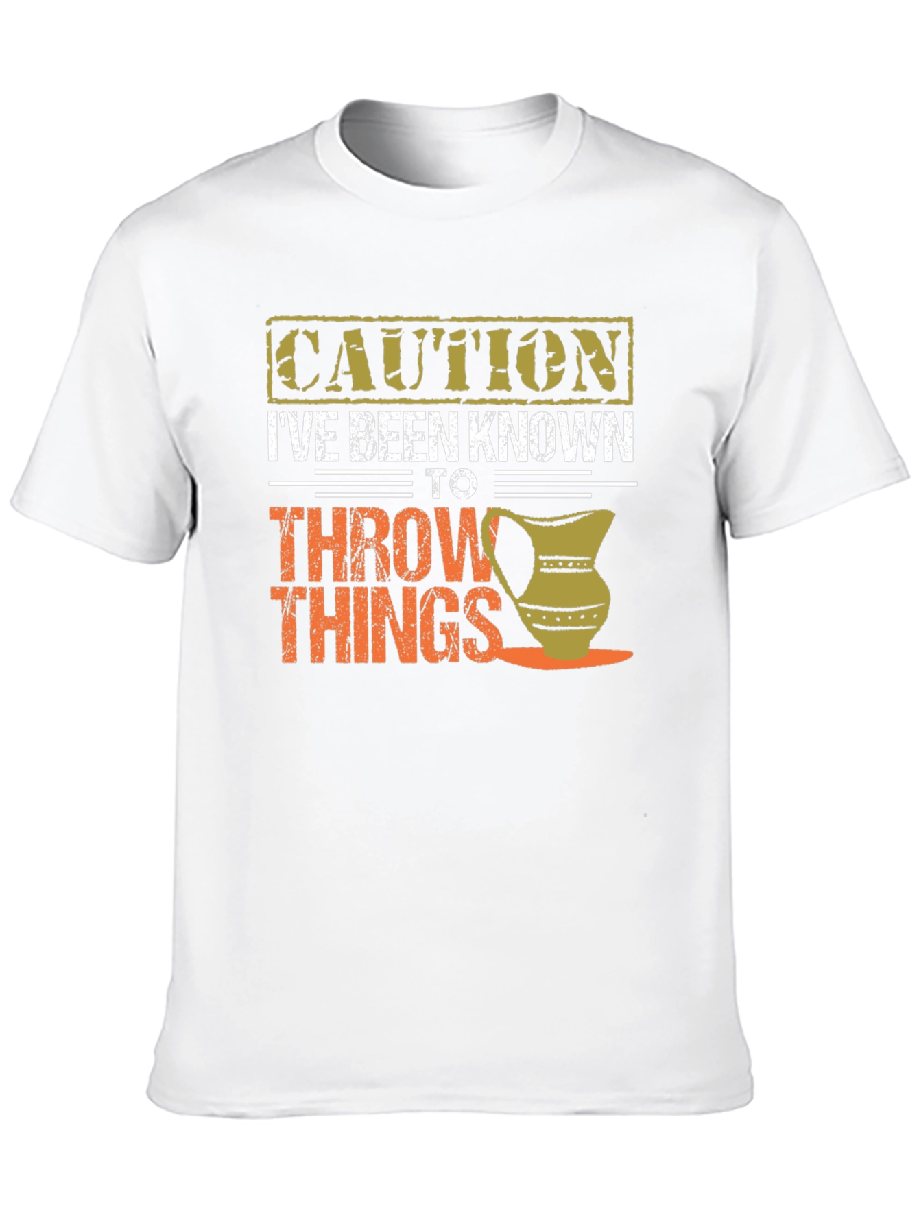 Caution Throw Things T-Shirt - Funny Potter Gift
