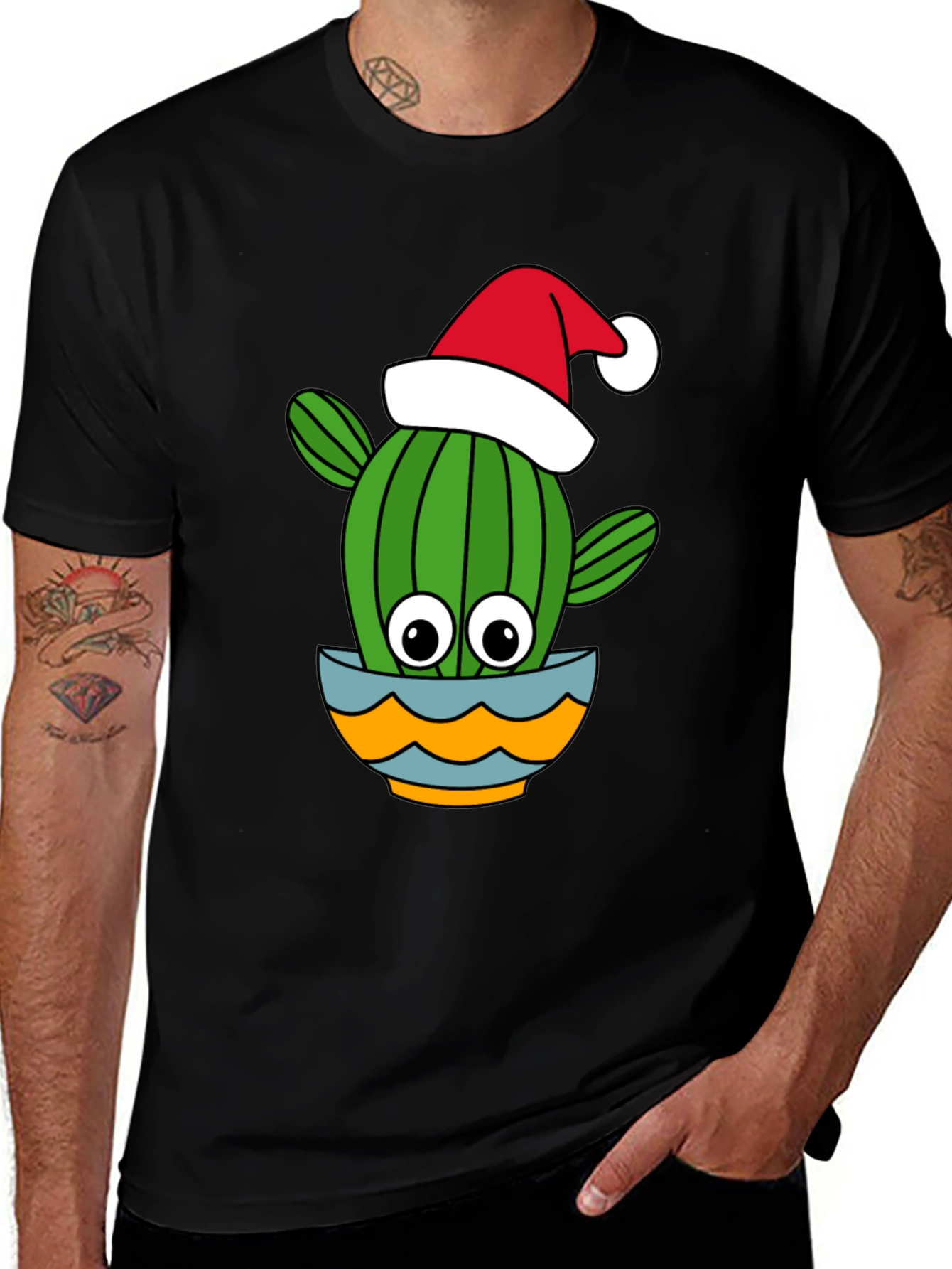 Festive Cactus T-Shirt - Holiday Cheer