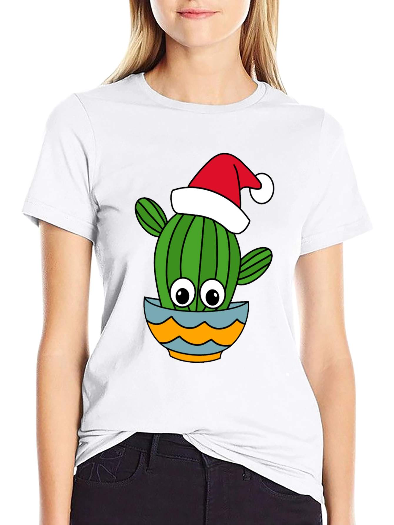 Festive Cactus T-Shirt - Holiday Cheer
