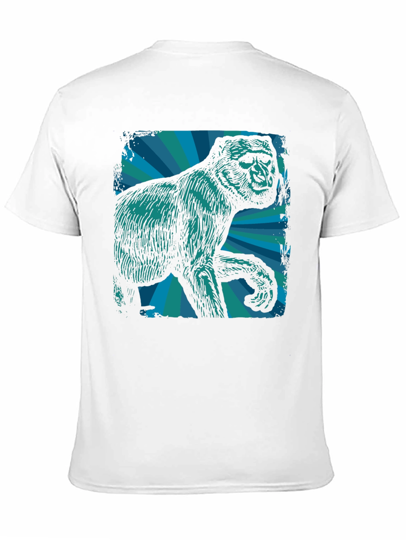 Retro Gorilla Graphic Tee - Mens Black T-Shirt