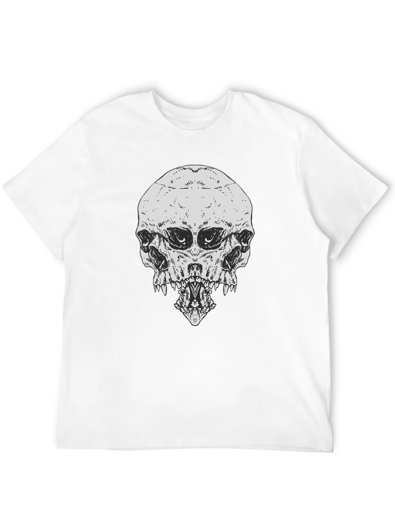 Skull Graphic Print T-Shirt
