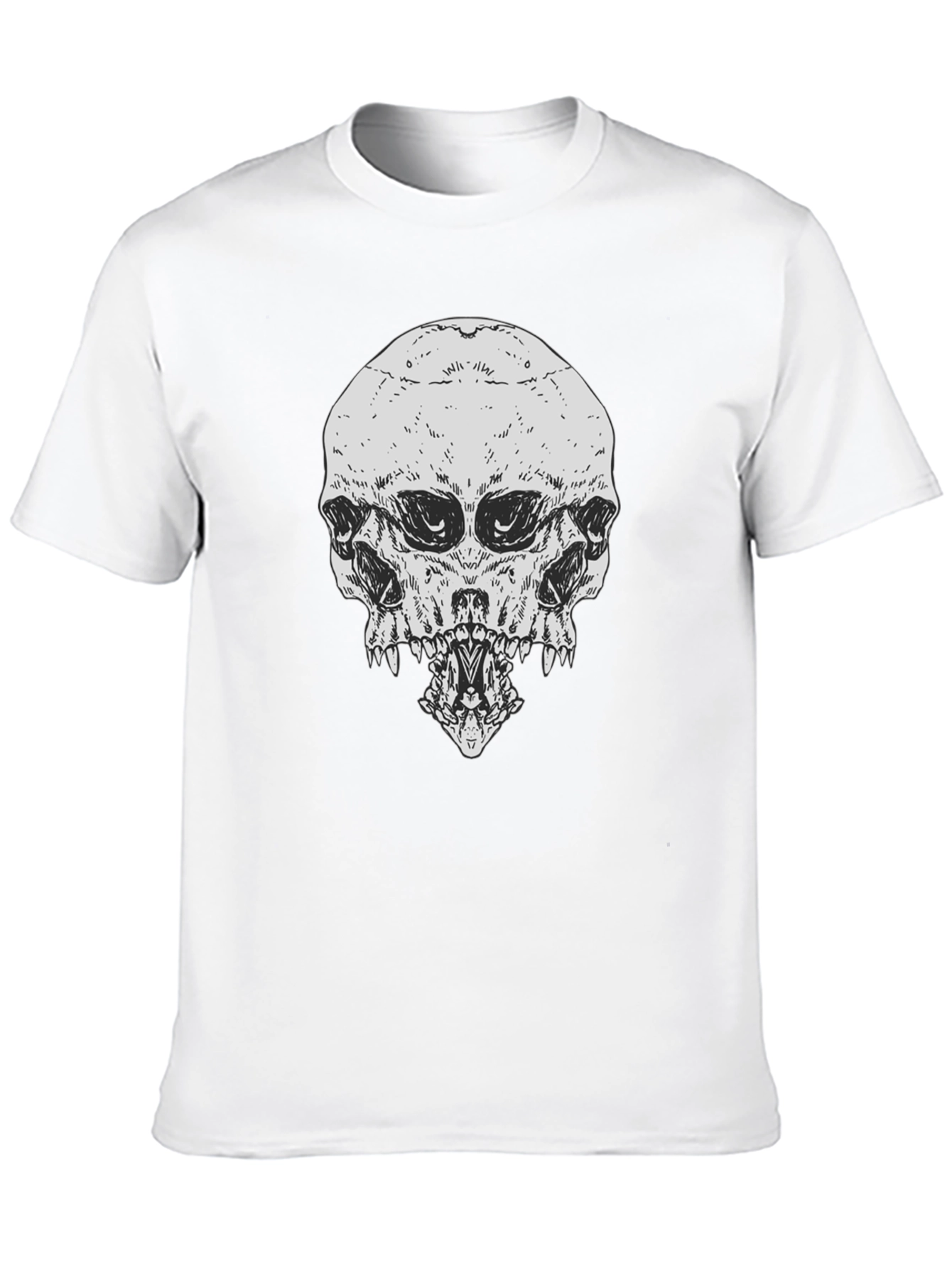 Skull Graphic Print T-Shirt