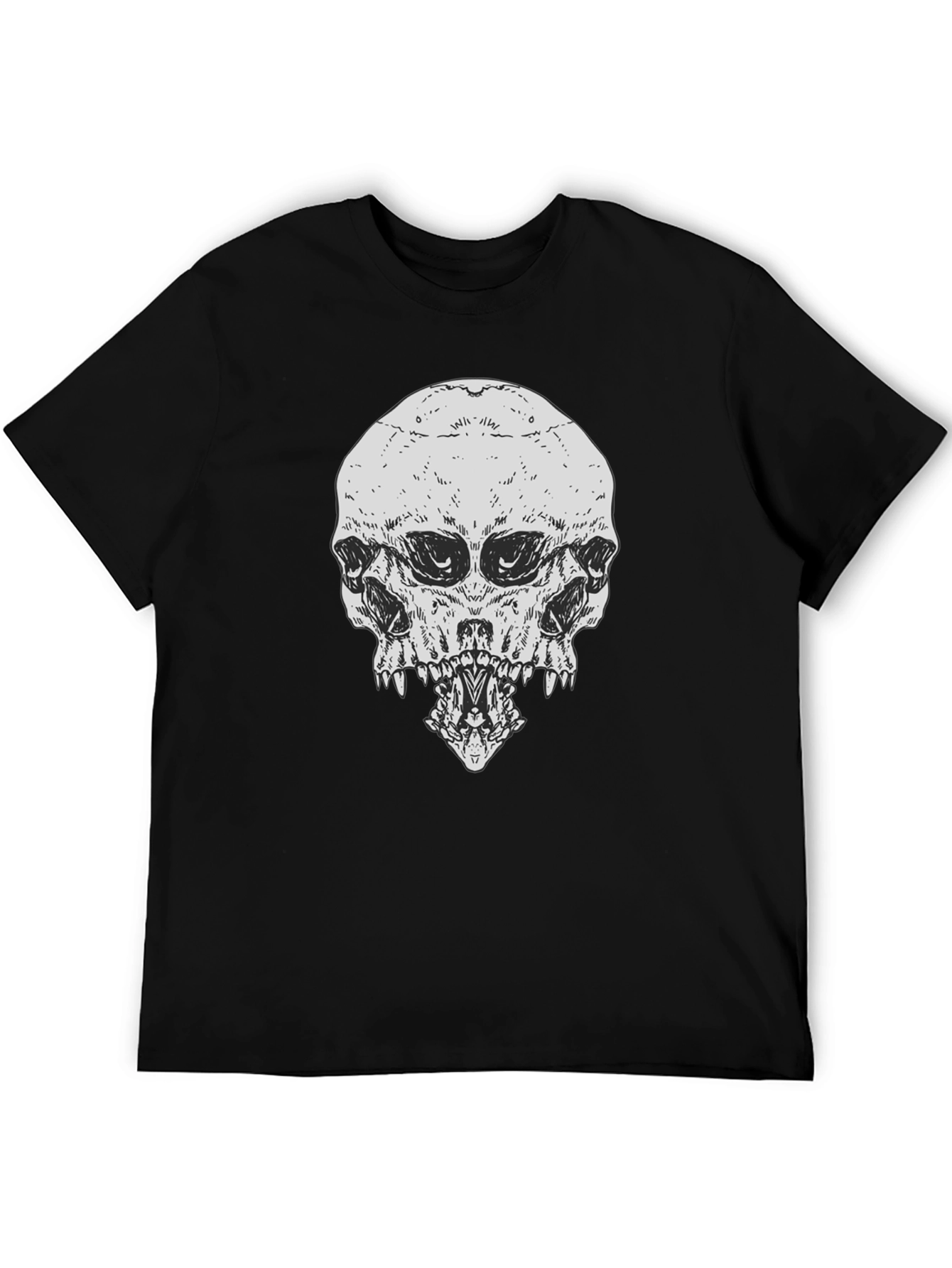 Skull Graphic Print T-Shirt