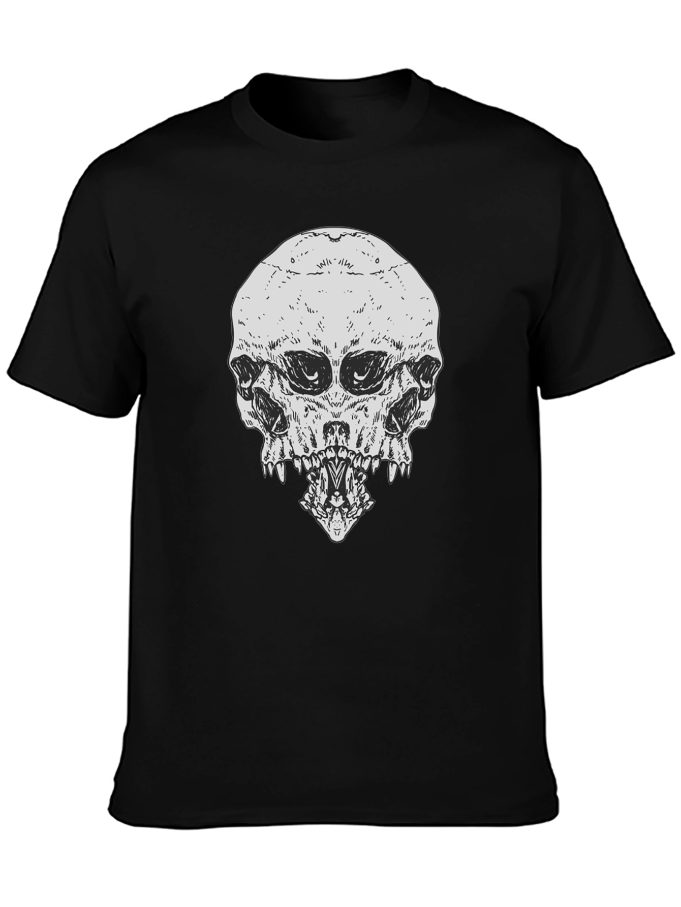 Skull Graphic Print T-Shirt