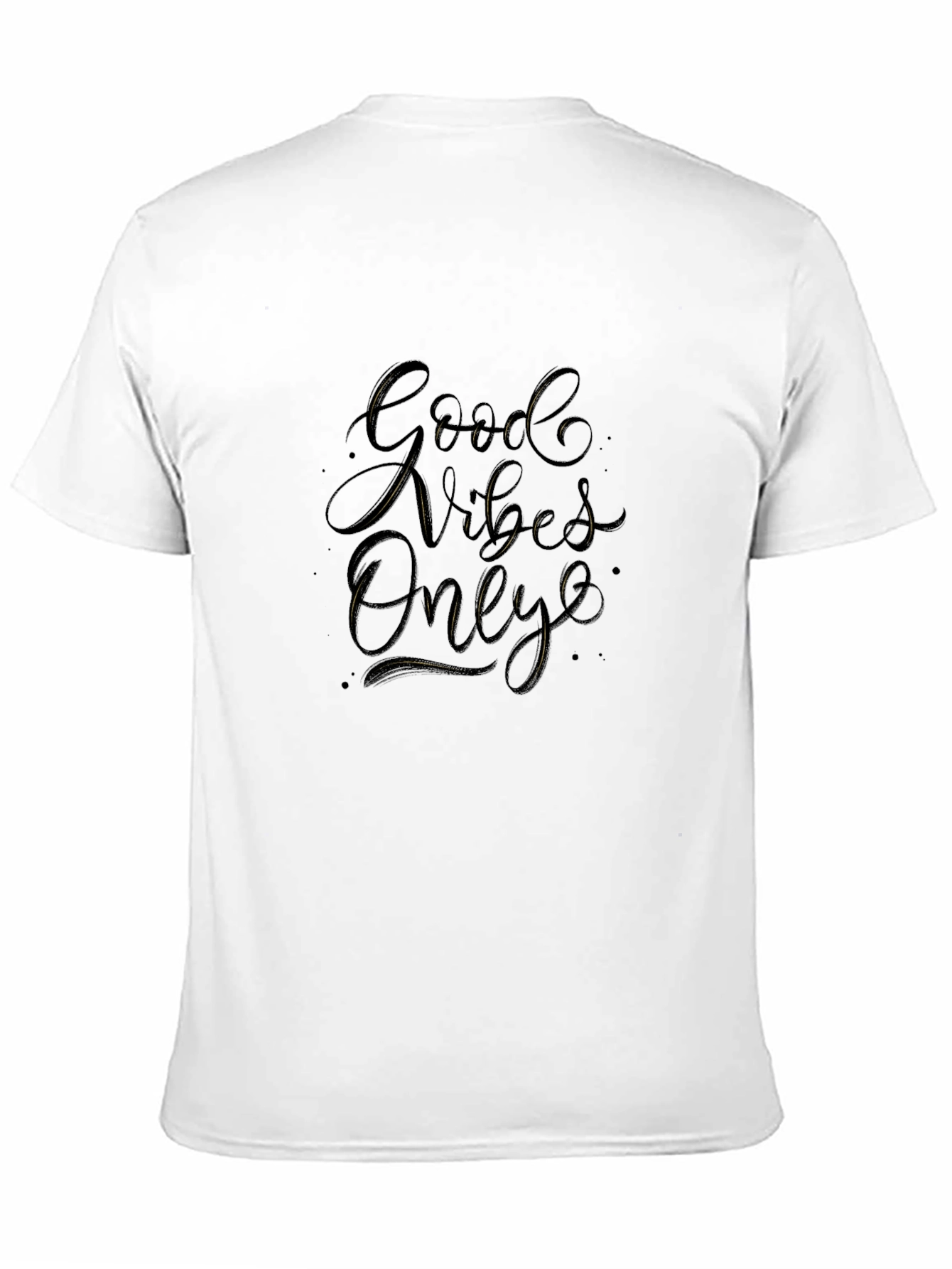 Good Vibes Only Black Graphic T-Shirt