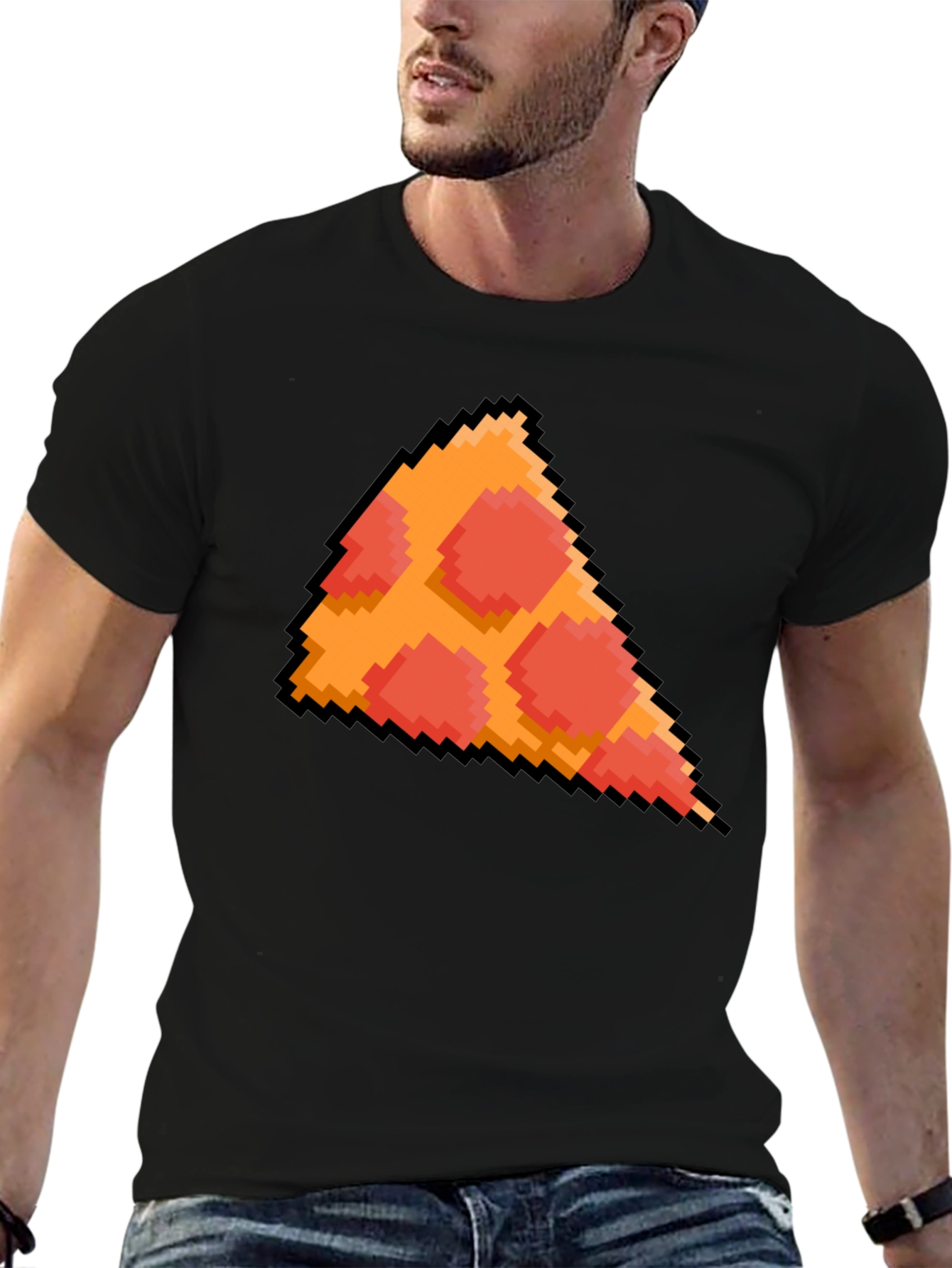 Pixel Pizza Graphic T-Shirt