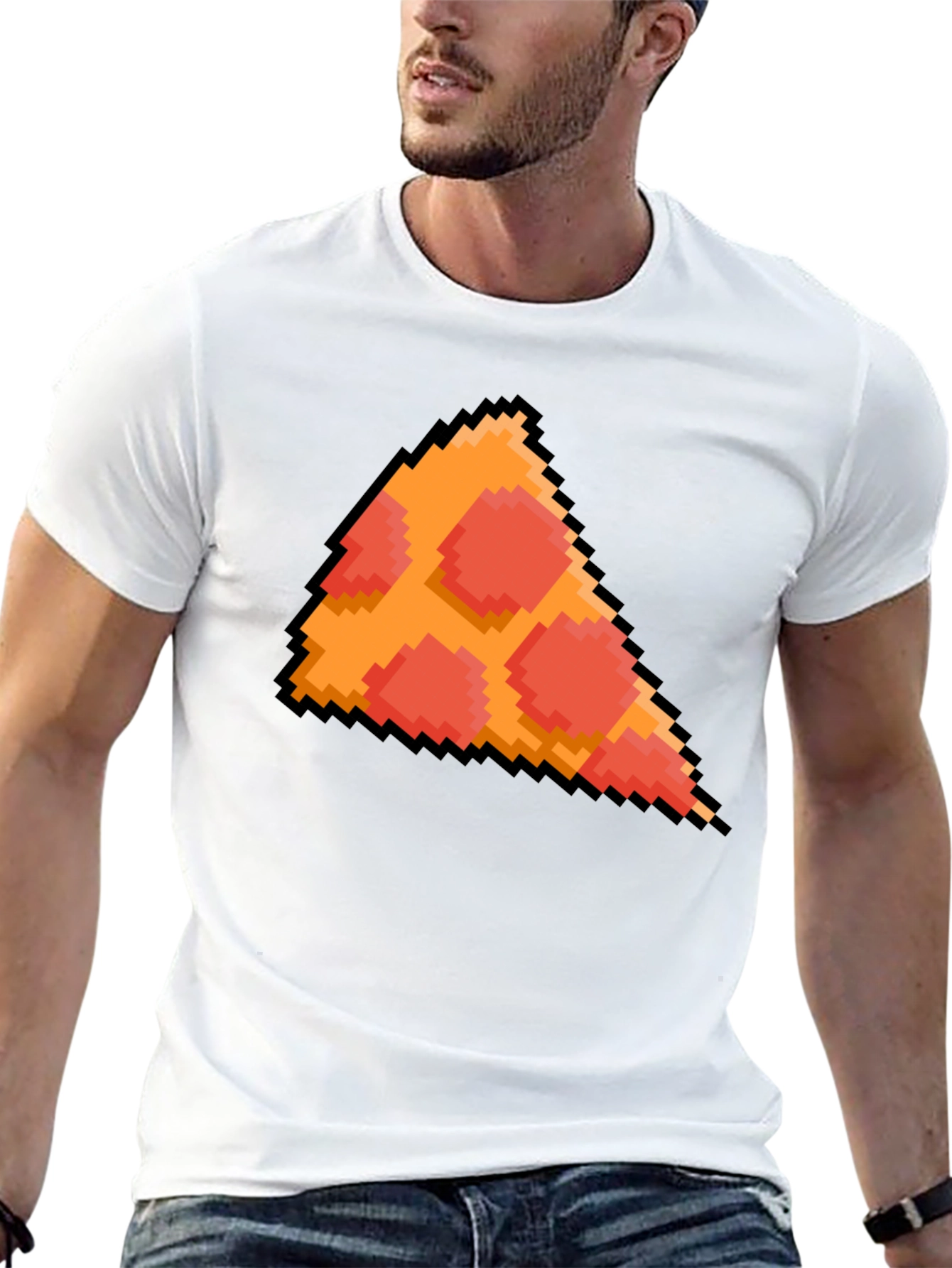 Pixel Pizza Graphic T-Shirt