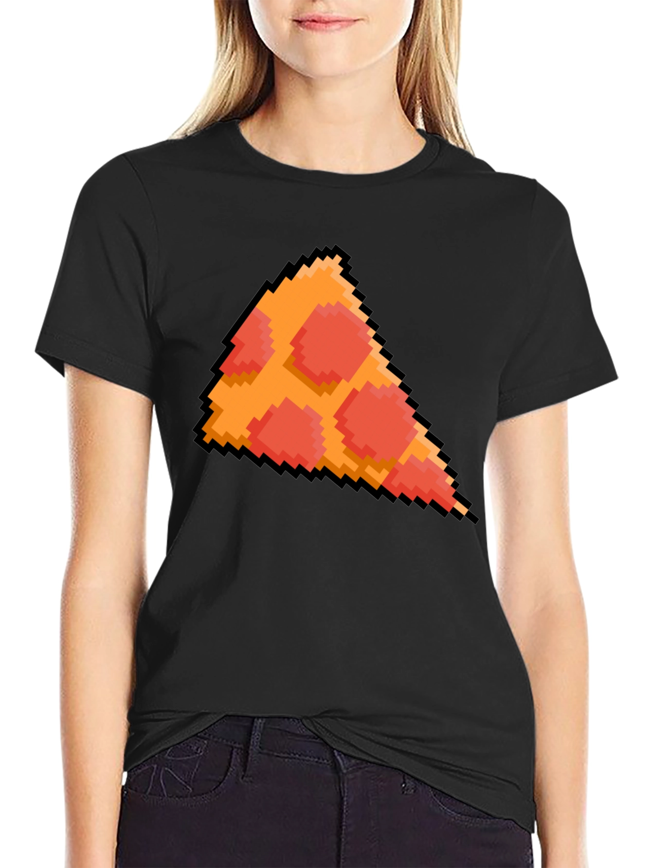 Pixel Pizza Graphic T-Shirt