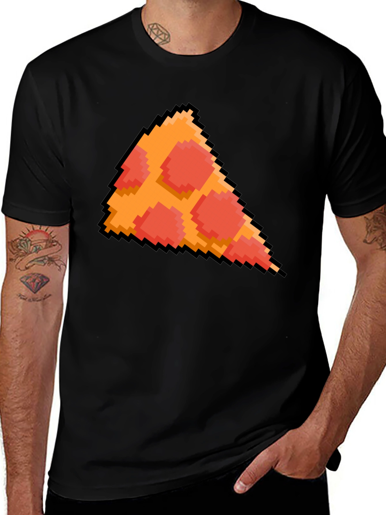 Pixel Pizza Graphic T-Shirt