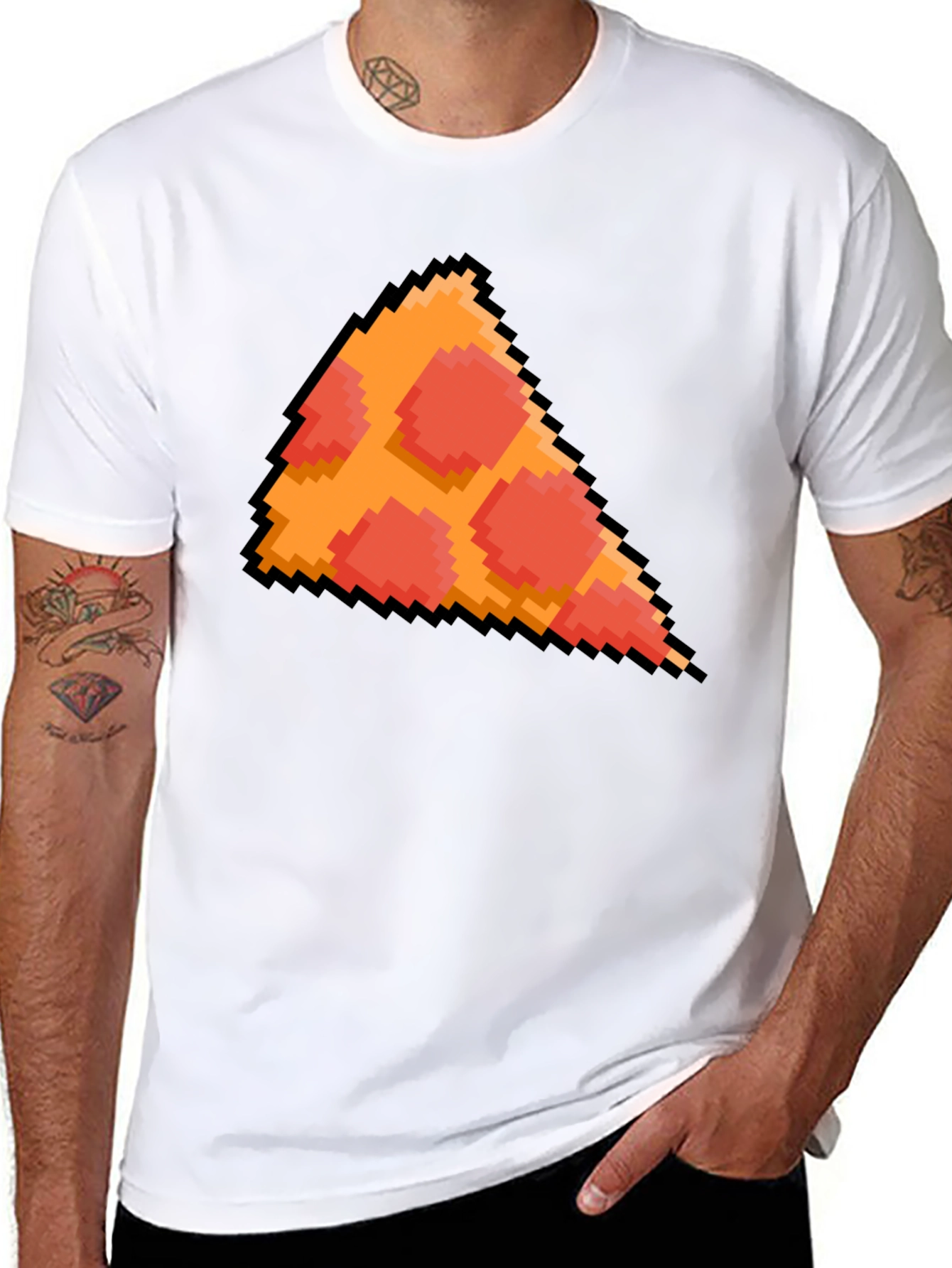 Pixel Pizza Graphic T-Shirt