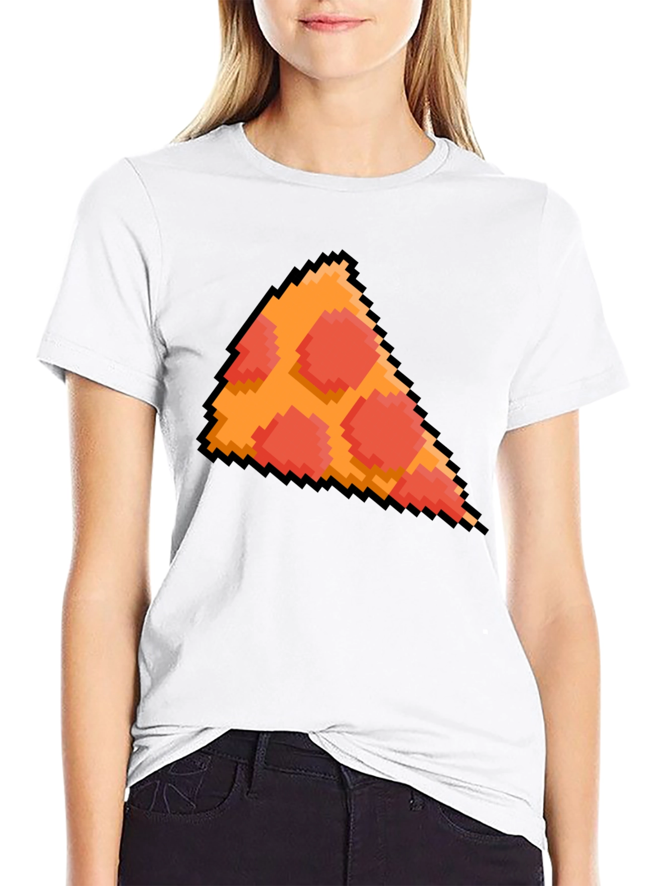 Pixel Pizza Graphic T-Shirt