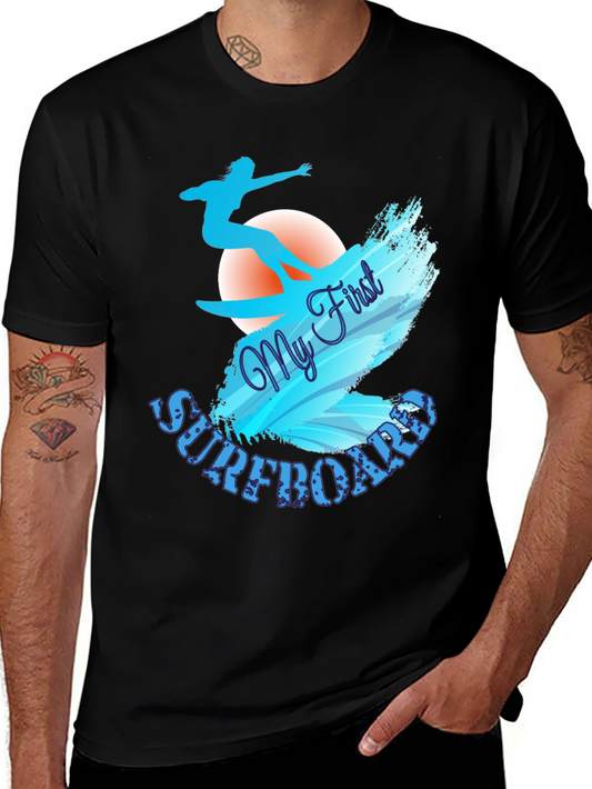 My First Surfboard T-Shirt - Surfer Design