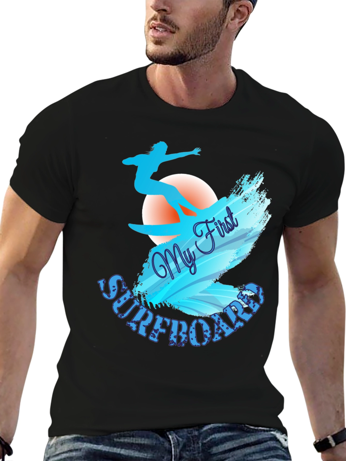 My First Surfboard T-Shirt - Surfer Design