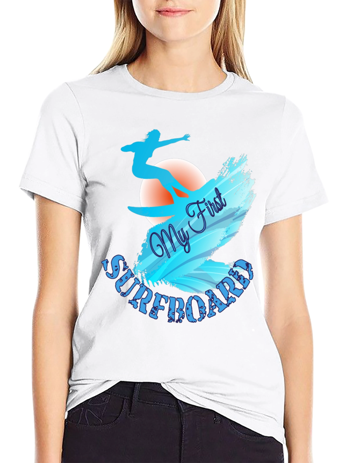 My First Surfboard T-Shirt - Surfer Design