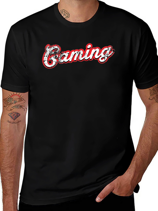 Gaming T-Shirt - Black Cotton Graphic Tee